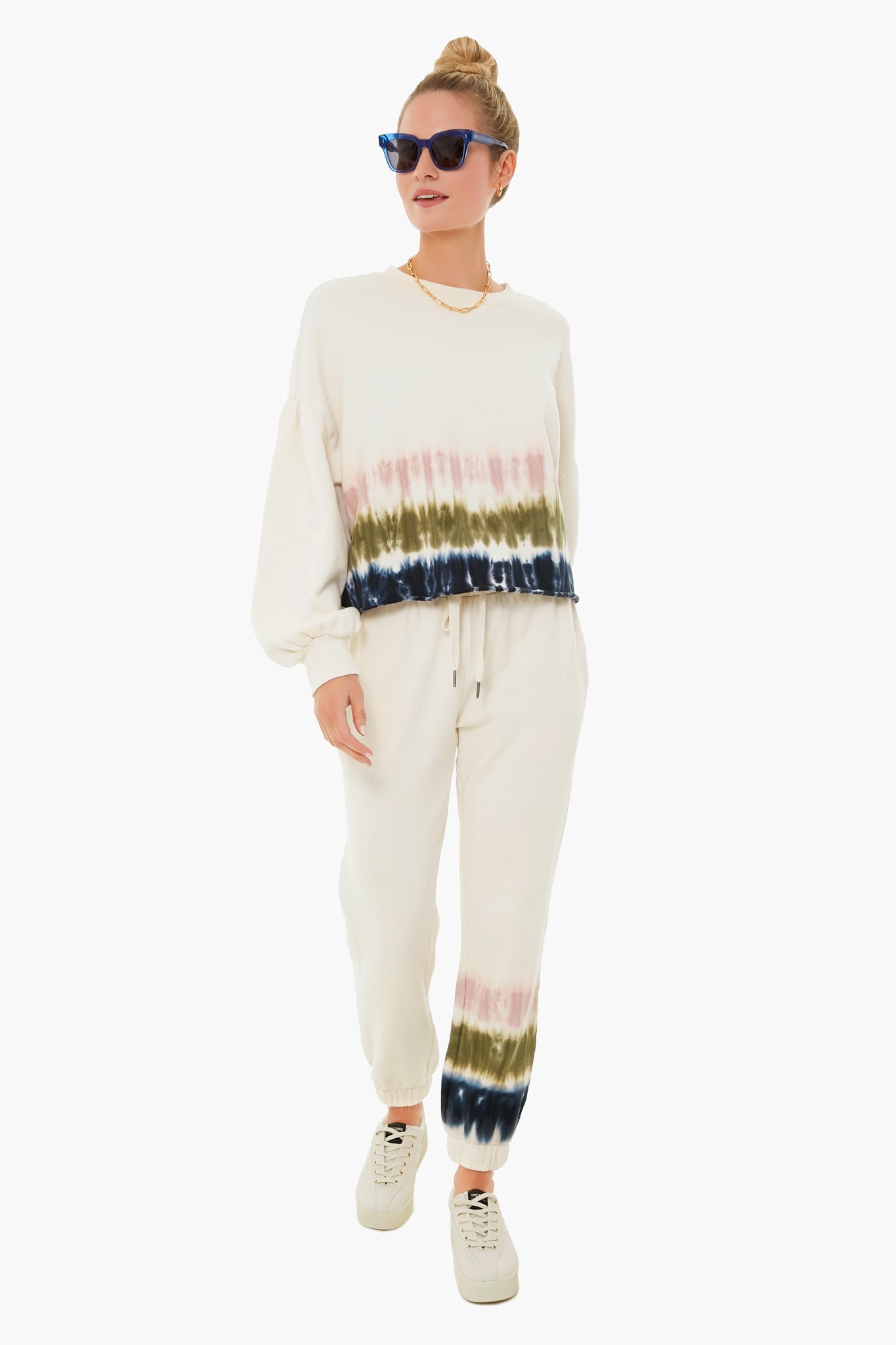 Tempest Stripe Tie Dye Sweatshirt-Beilave