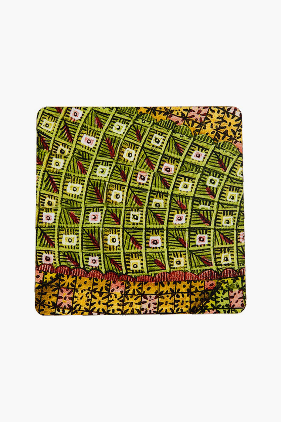 Coral Flame Lily Coasters (Set of 4)-Beilave