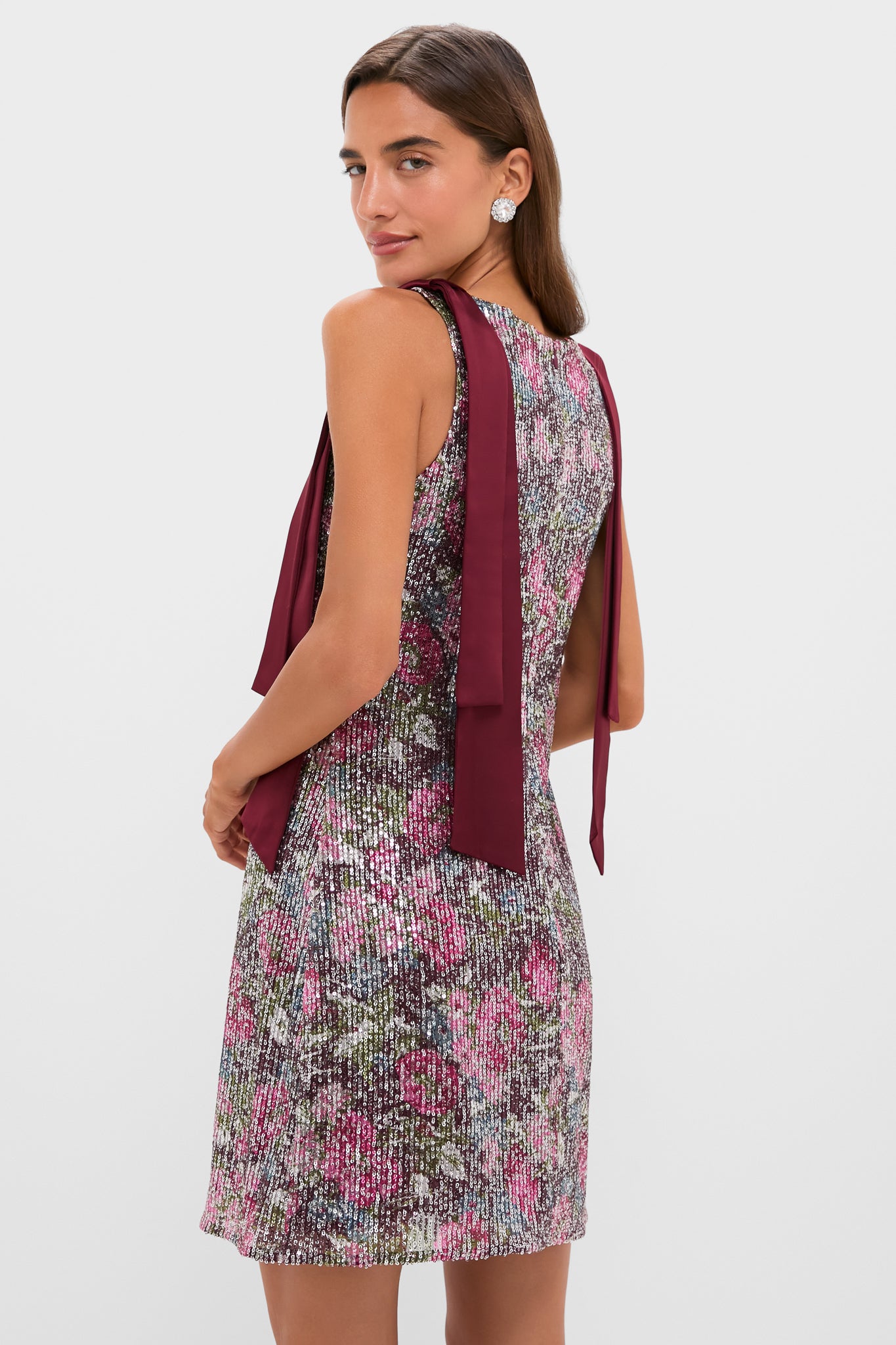 Floral Sequin Burroughs Dress-Beilave