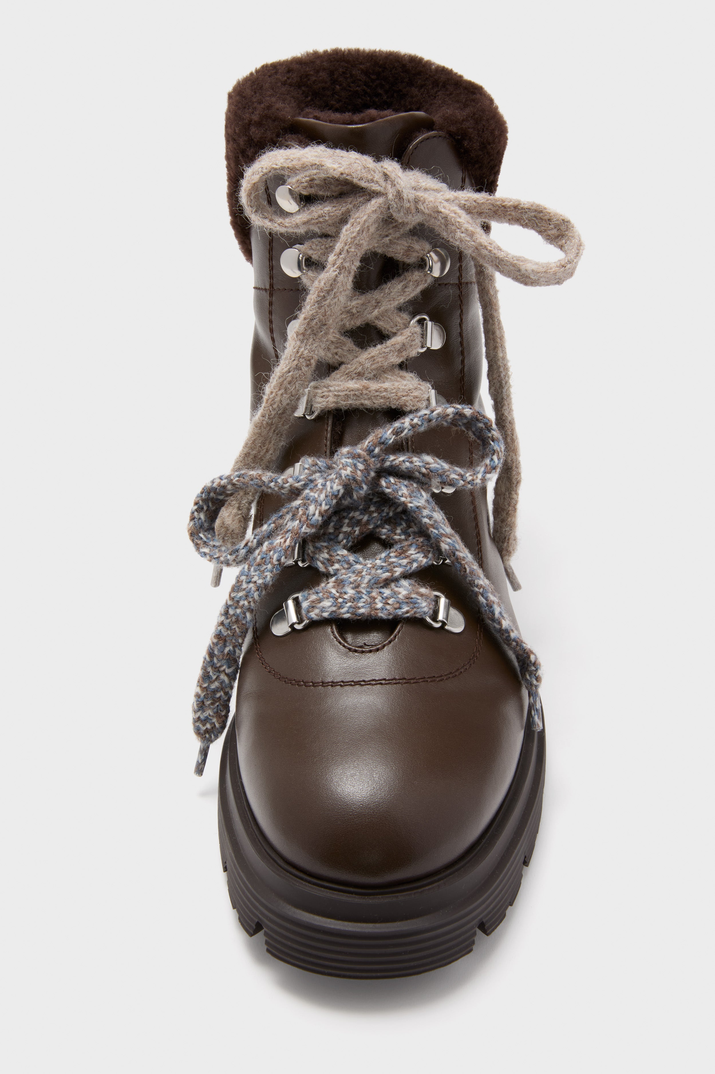 Walnut Hudson Lite Lace Up Booties-Beilave