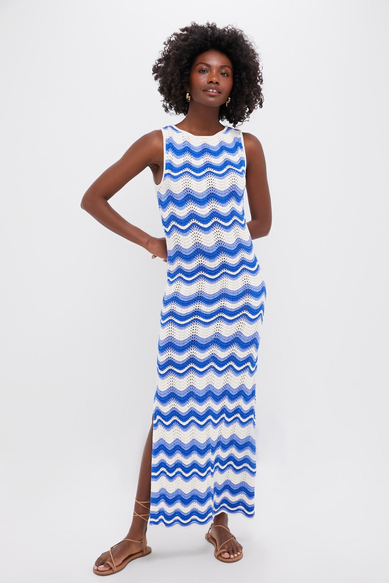 Blue Wave Leighton Maxi Dress-Beilave