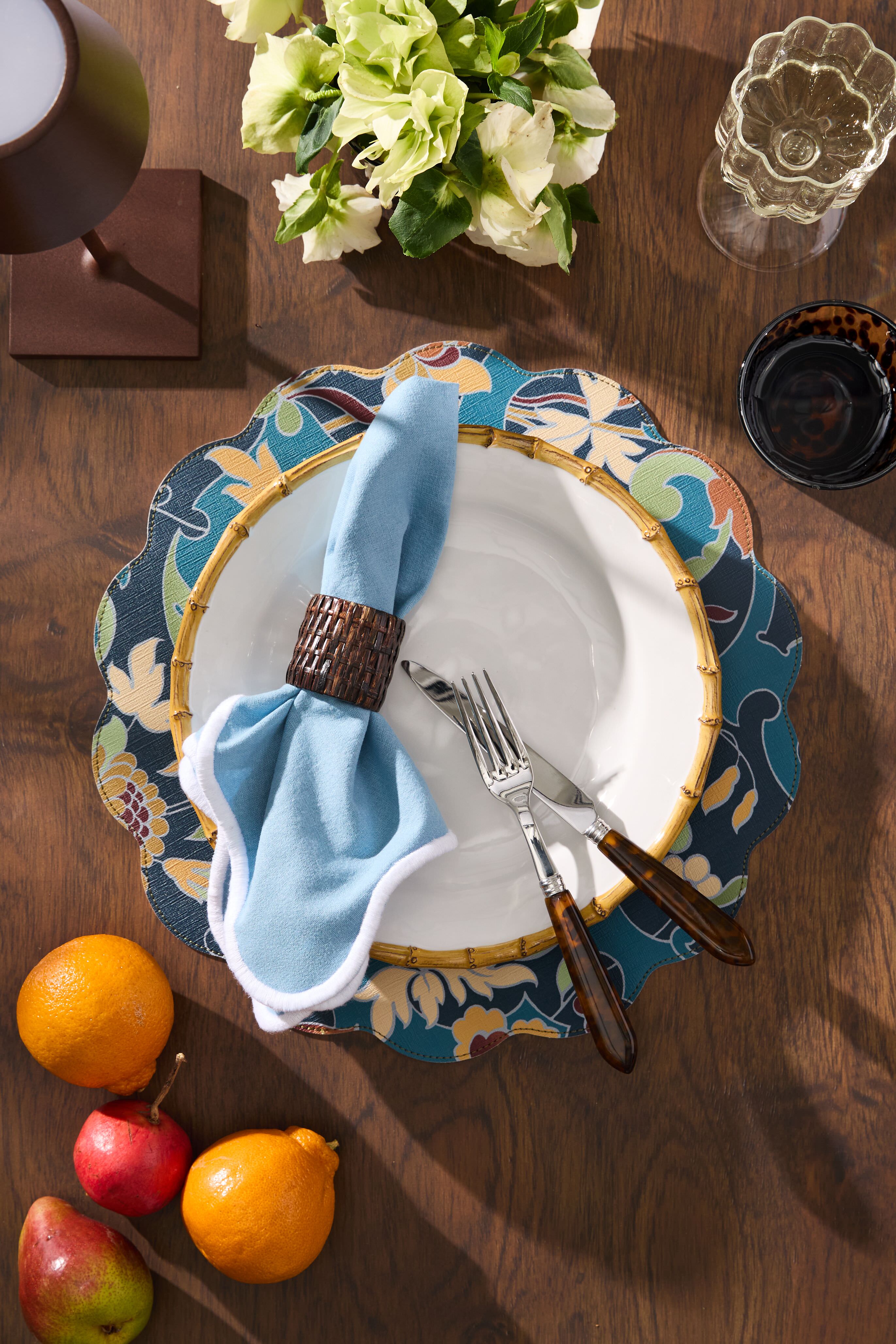 Faux Tortoise 5 Piece Place Setting-Beilave