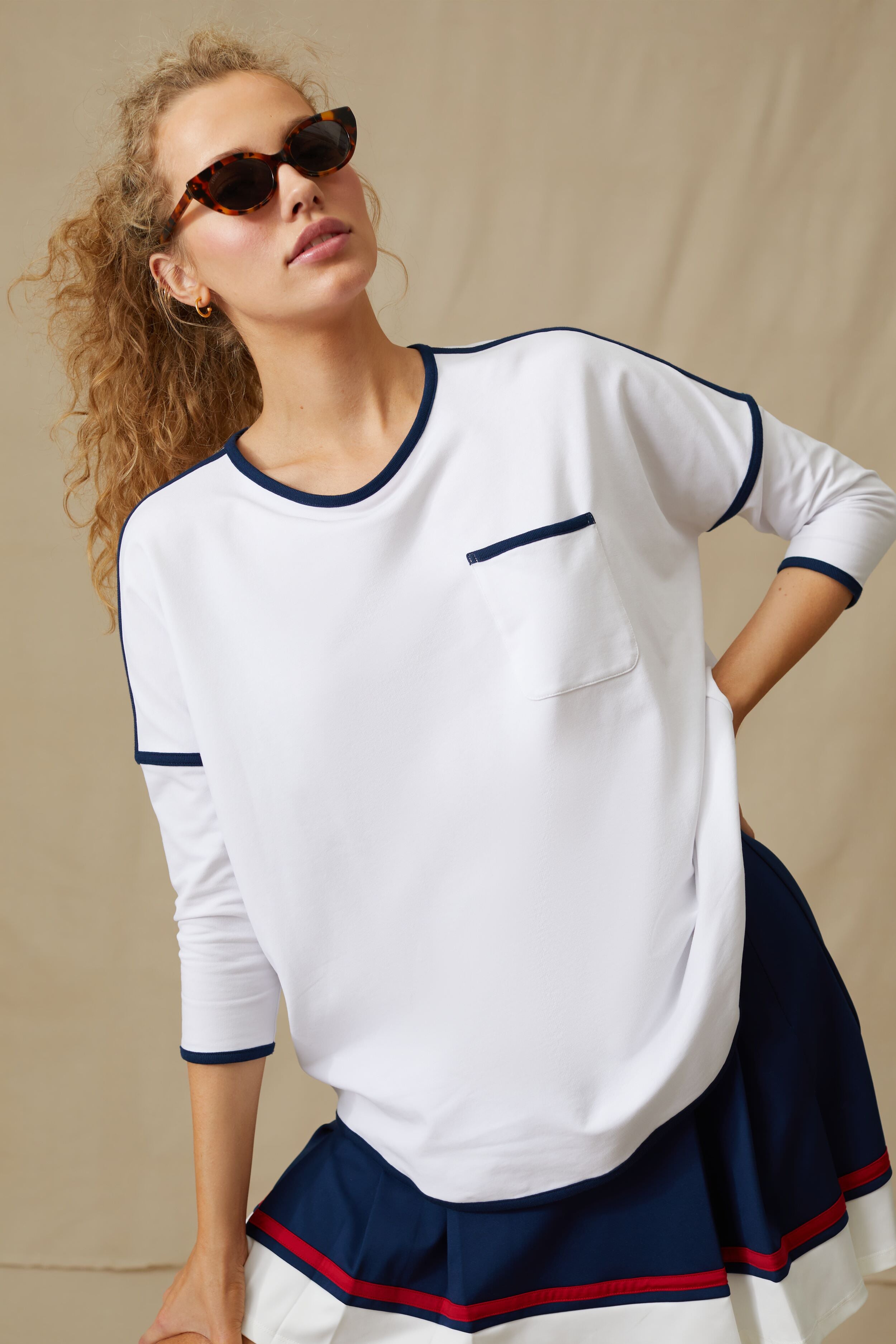 White Farah Pullover-Beilave