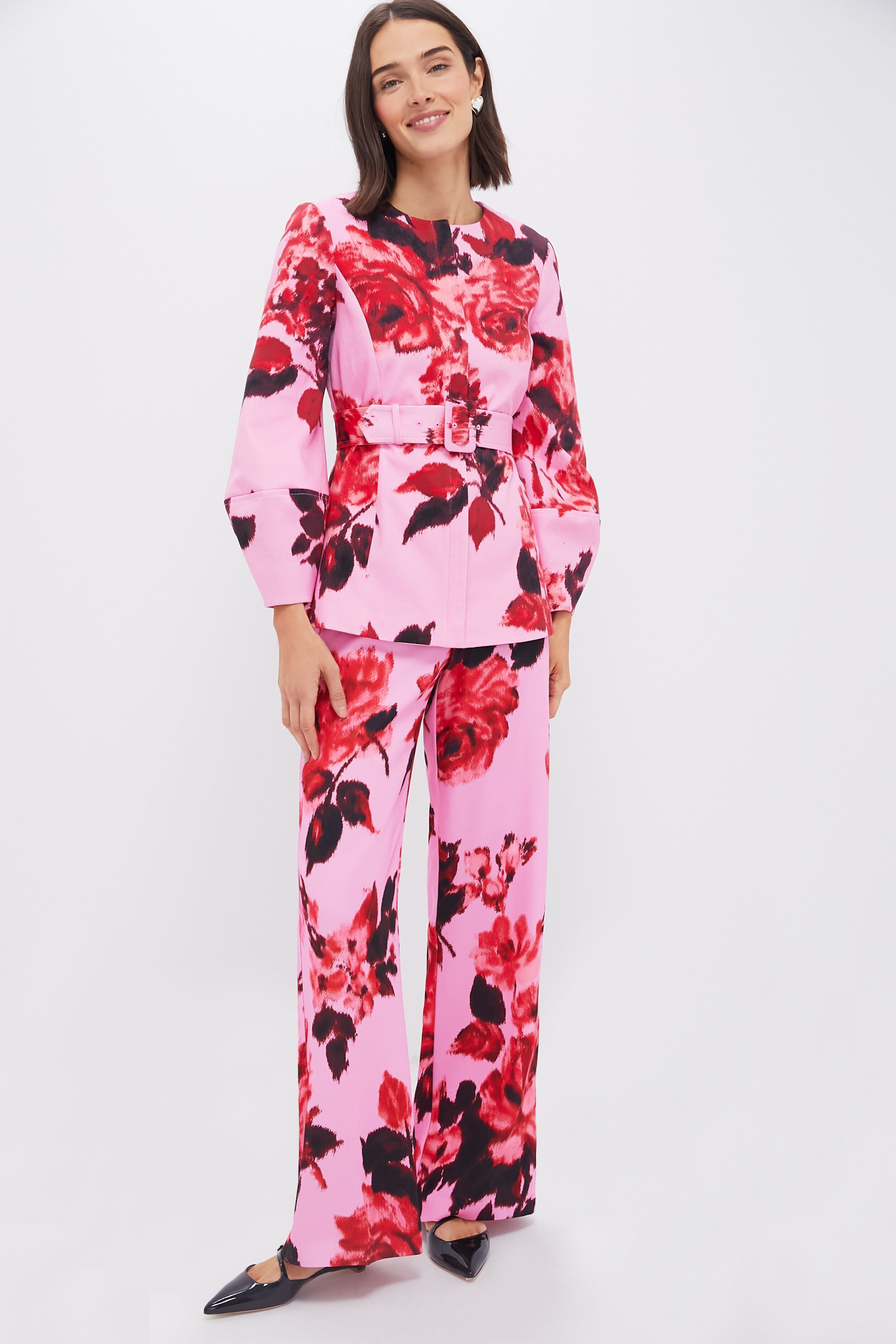 Cerise Blossom Erin Pants-Beilave