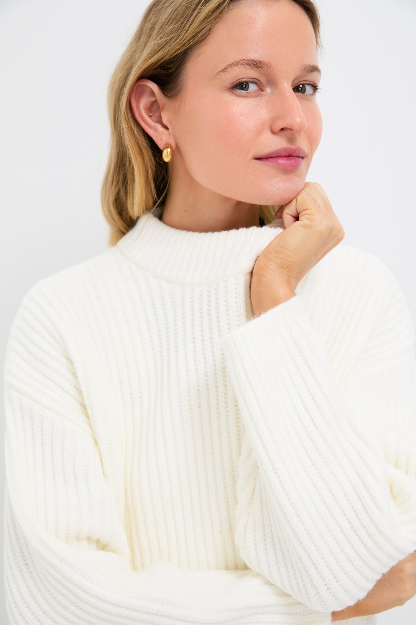 Winter White Crewneck Jack Sweater-Beilave