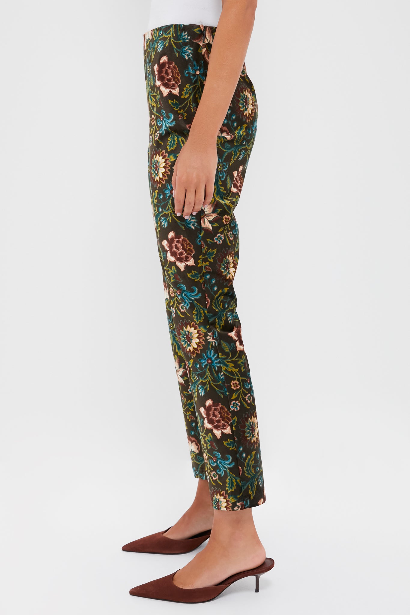 Hazel Moonflower Velvet Ashford Pants-Beilave
