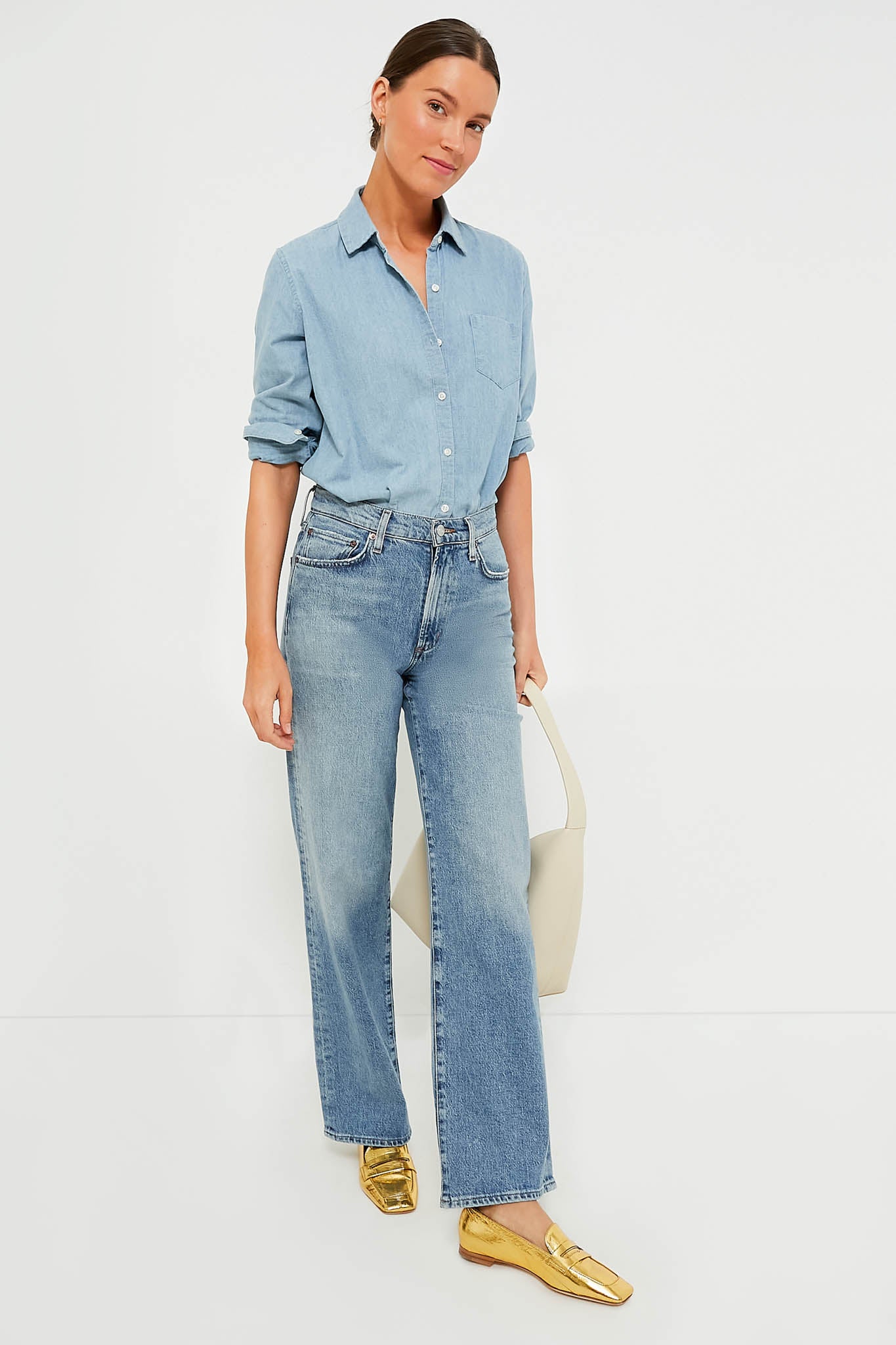 Gold Eel Doublet Loafers-Beilave