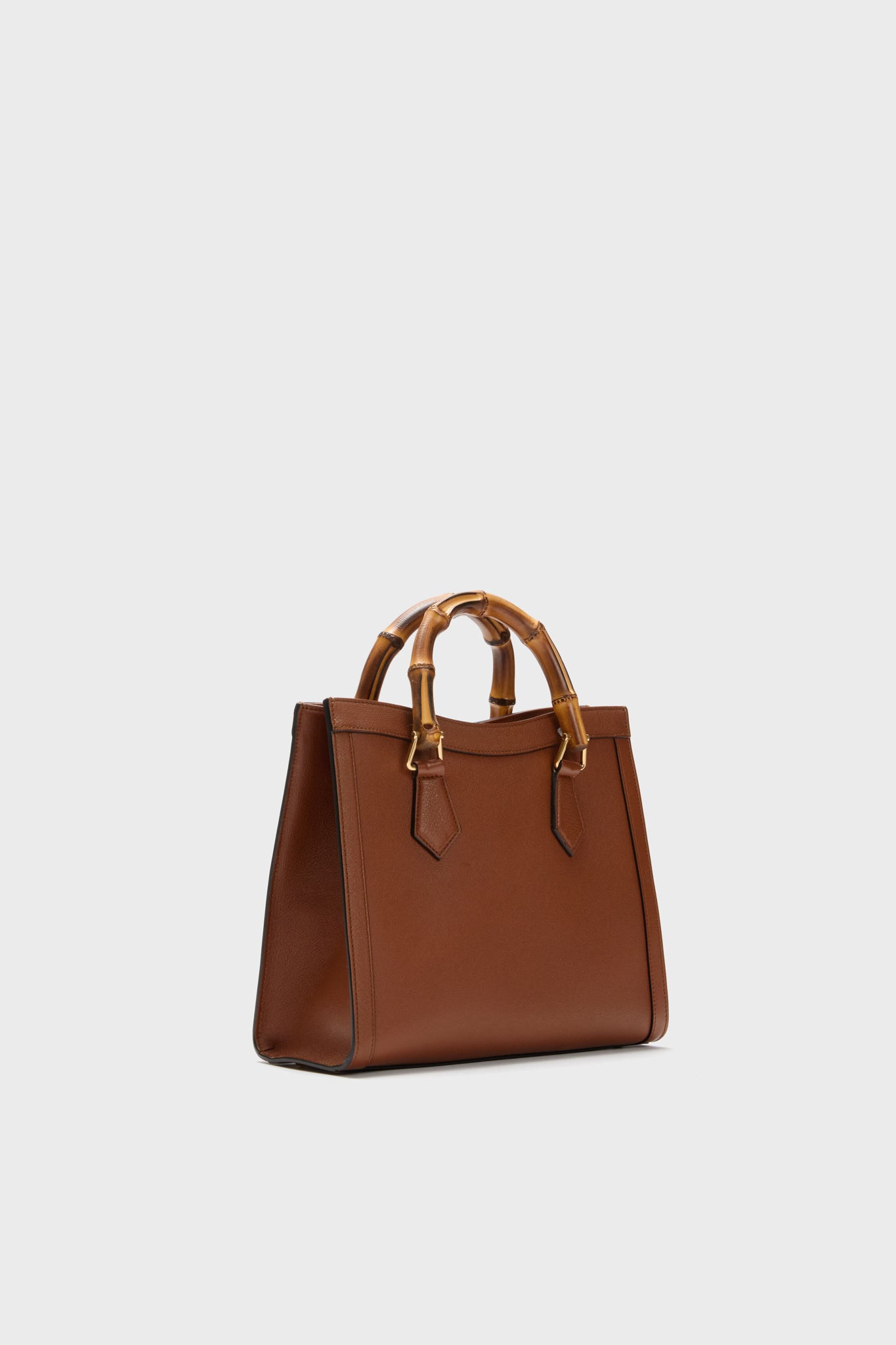 GUCCI Brown Bamboo Diana 2 Way Handbag-Beilave