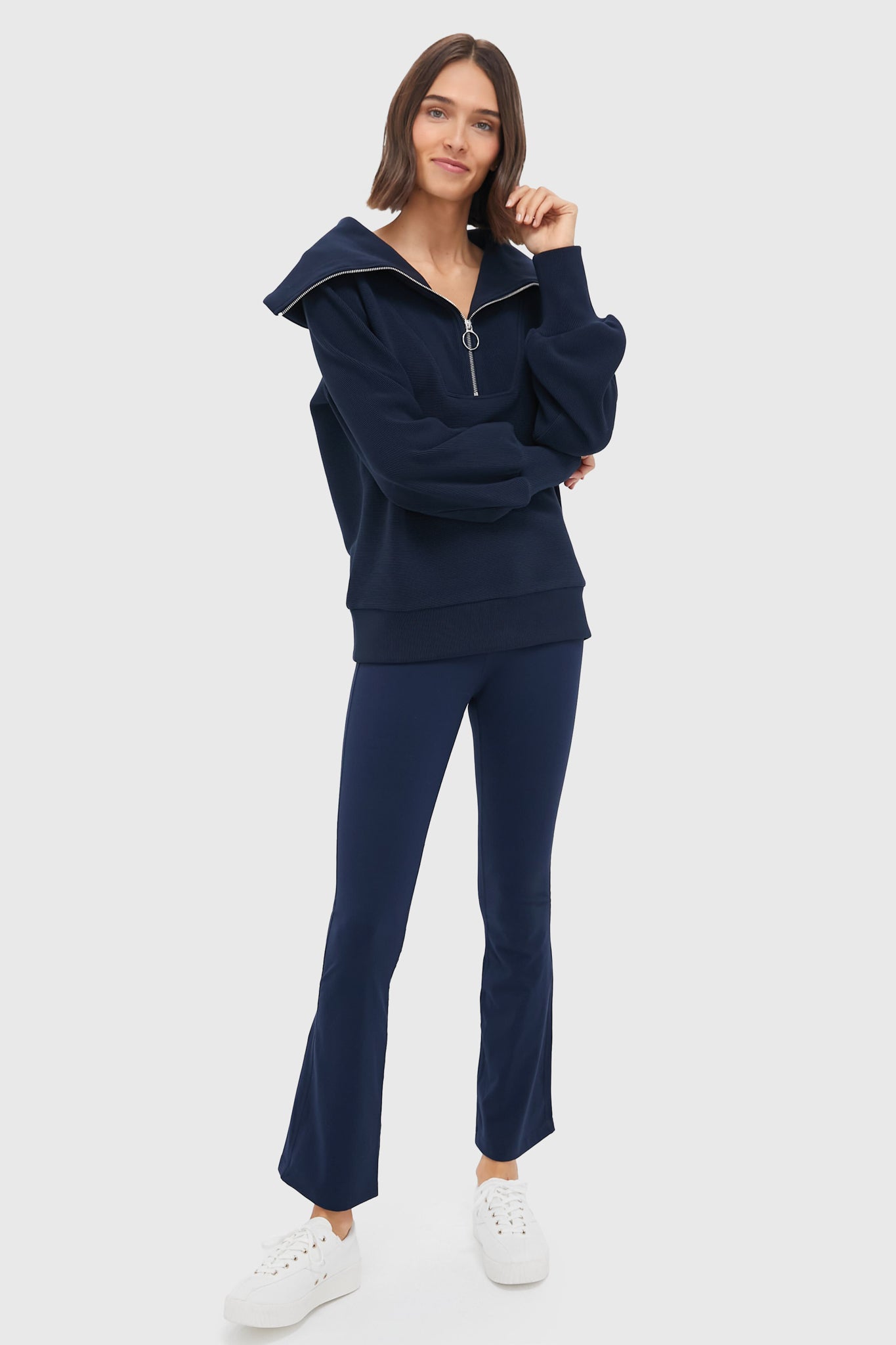 Dark Sapphire Vine Half Zip-Beilave