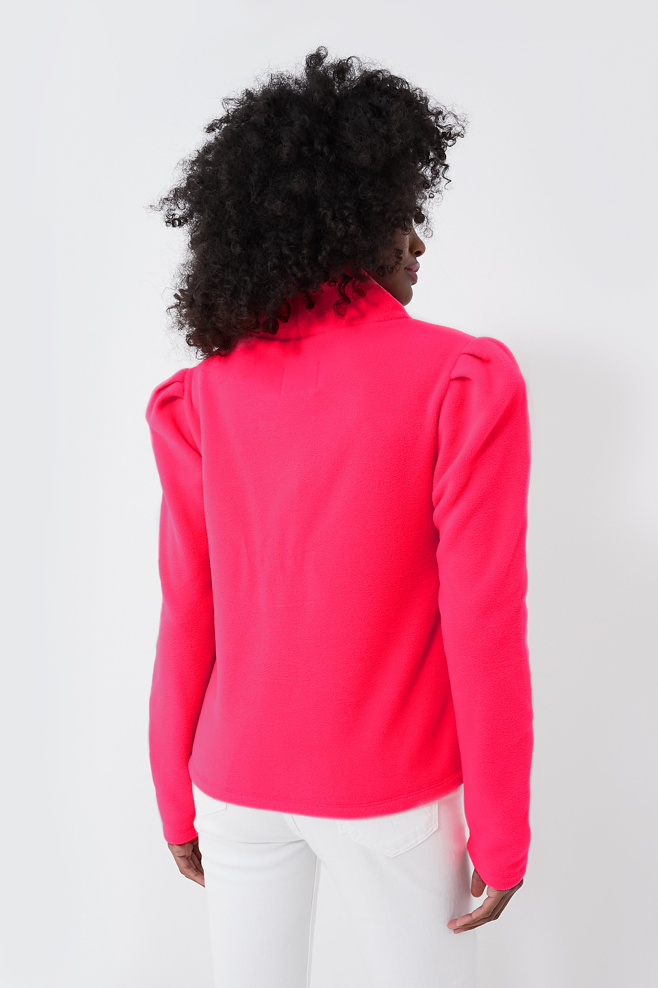 Exclusive Neon Pink Palmer Puff Sleeve Vello-Beilave