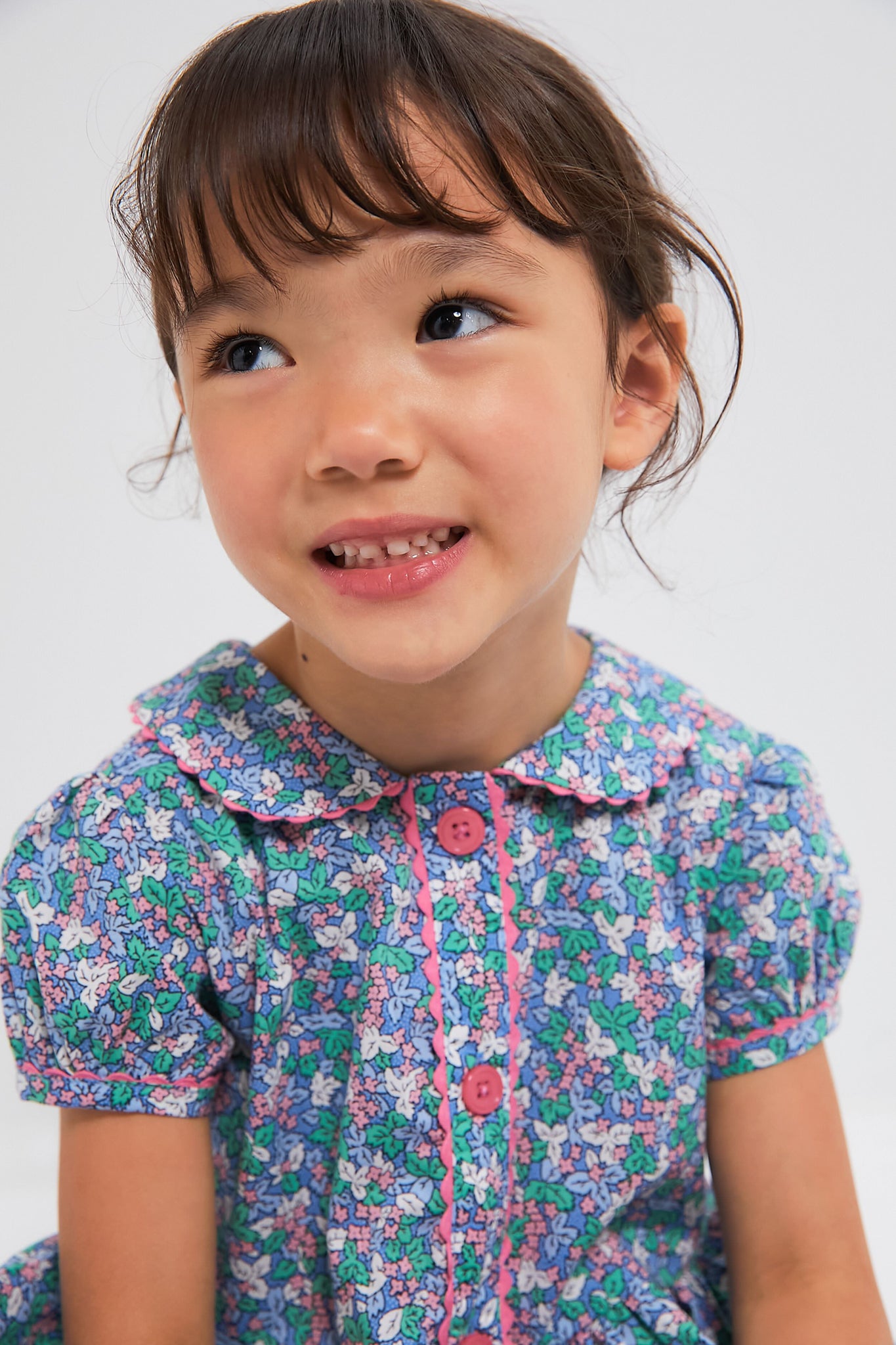 Winter Blossom Button-Front Dress-Beilave