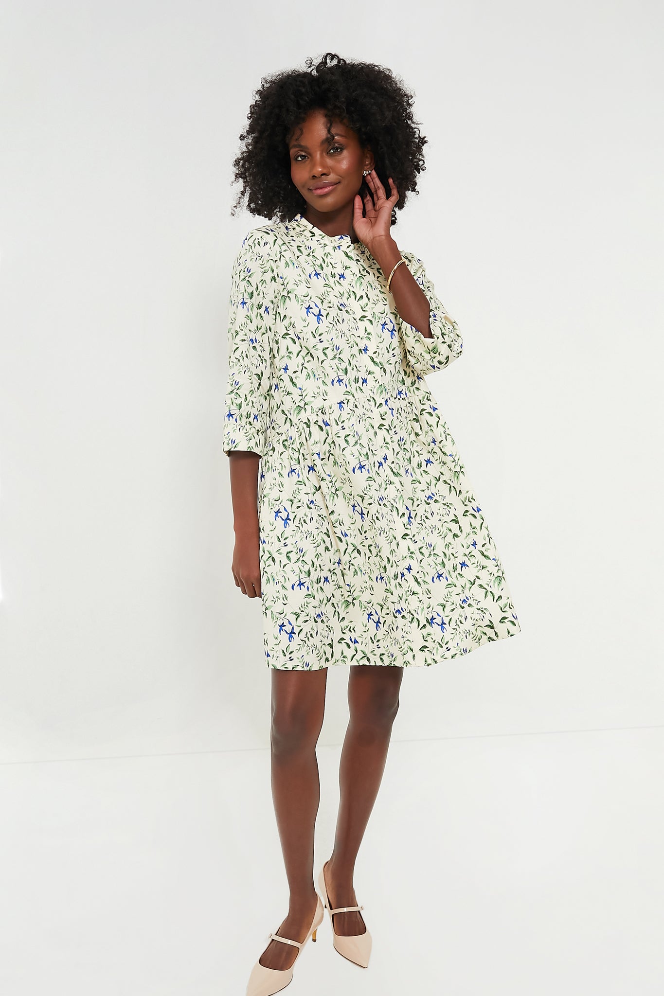 Gold Lily of the Valley Climber Studs-Beilave