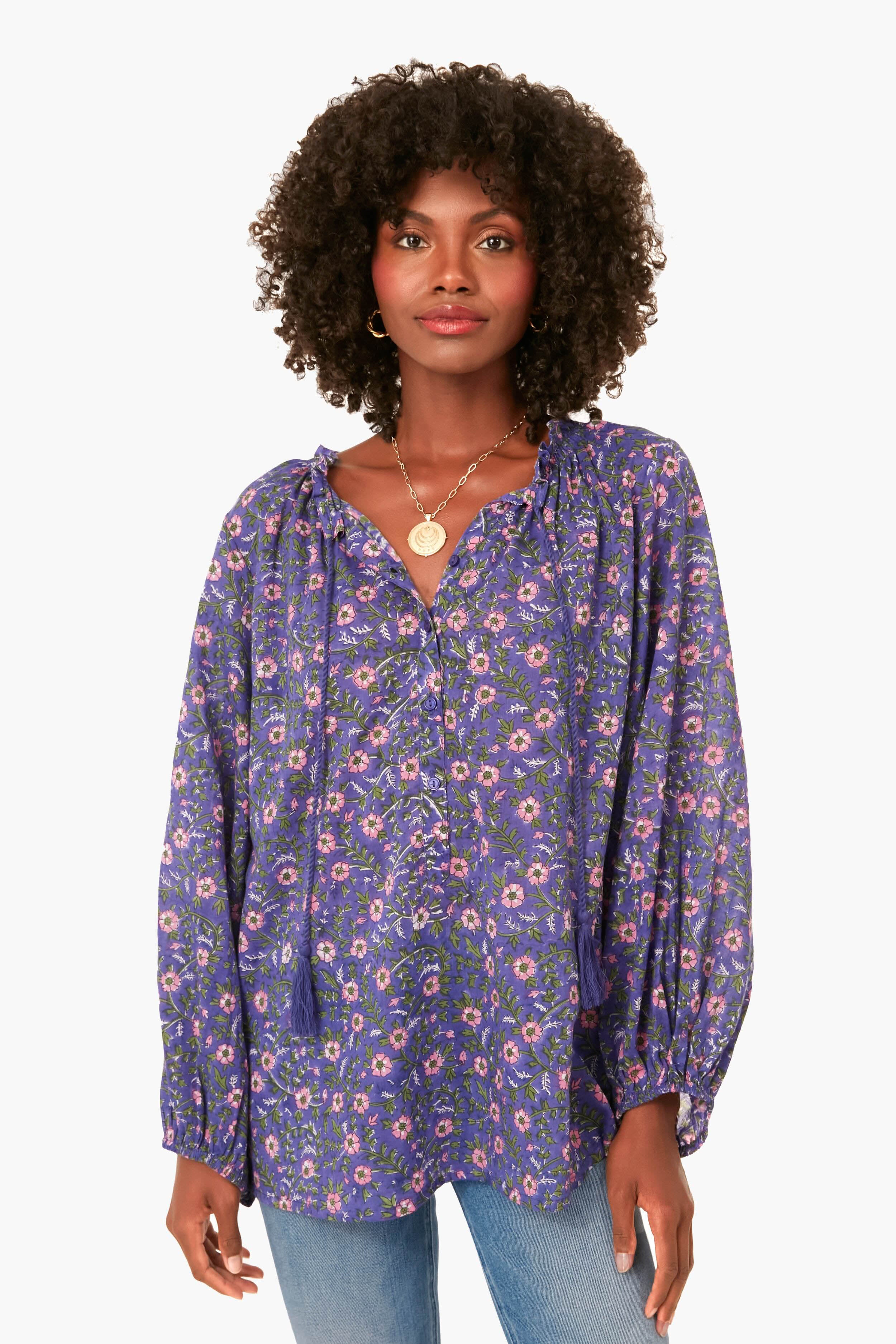 Iris Wildflower Bardot Top-Beilave