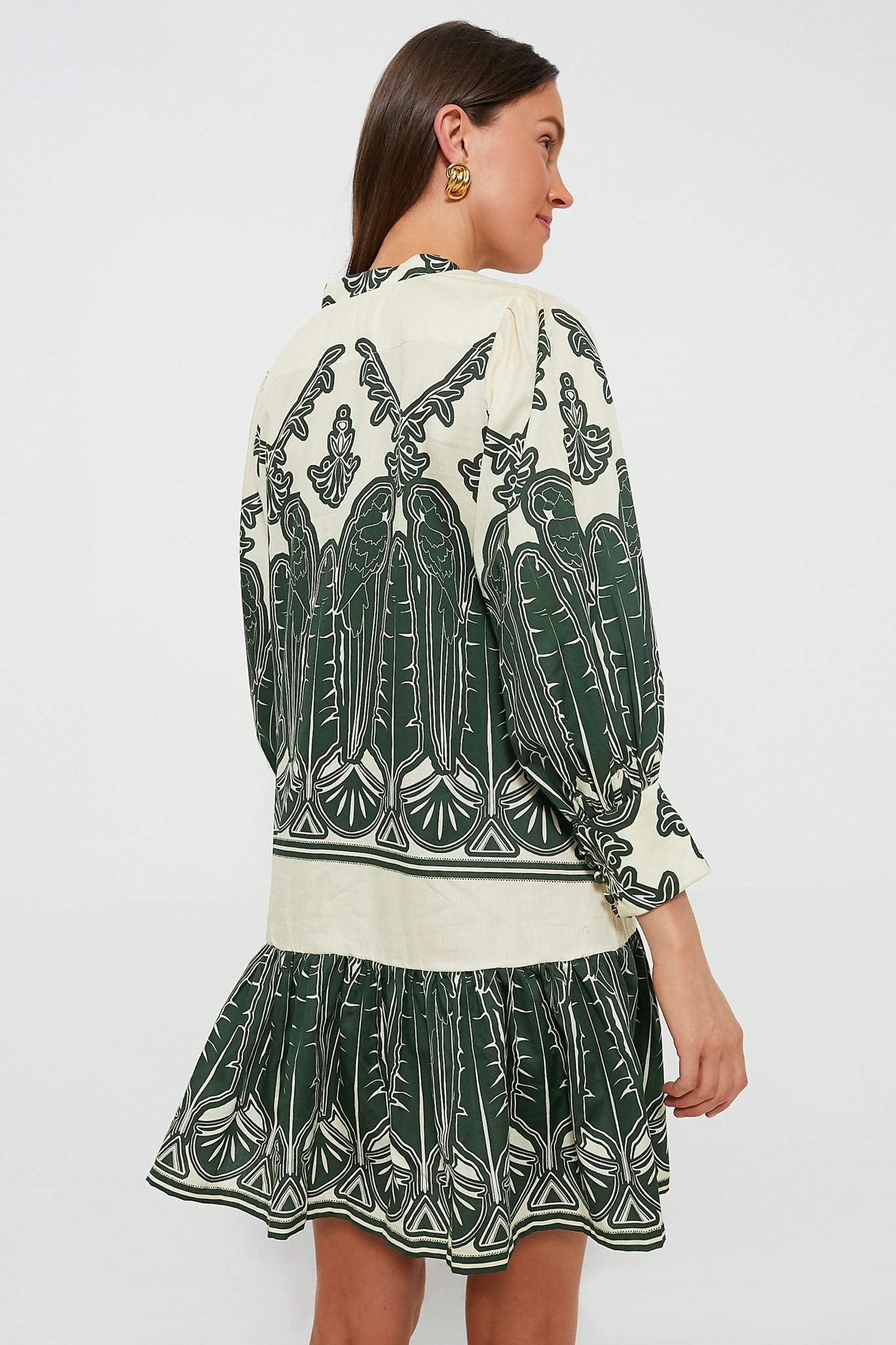 Parrots Pine Chicala Mini Dress-Beilave