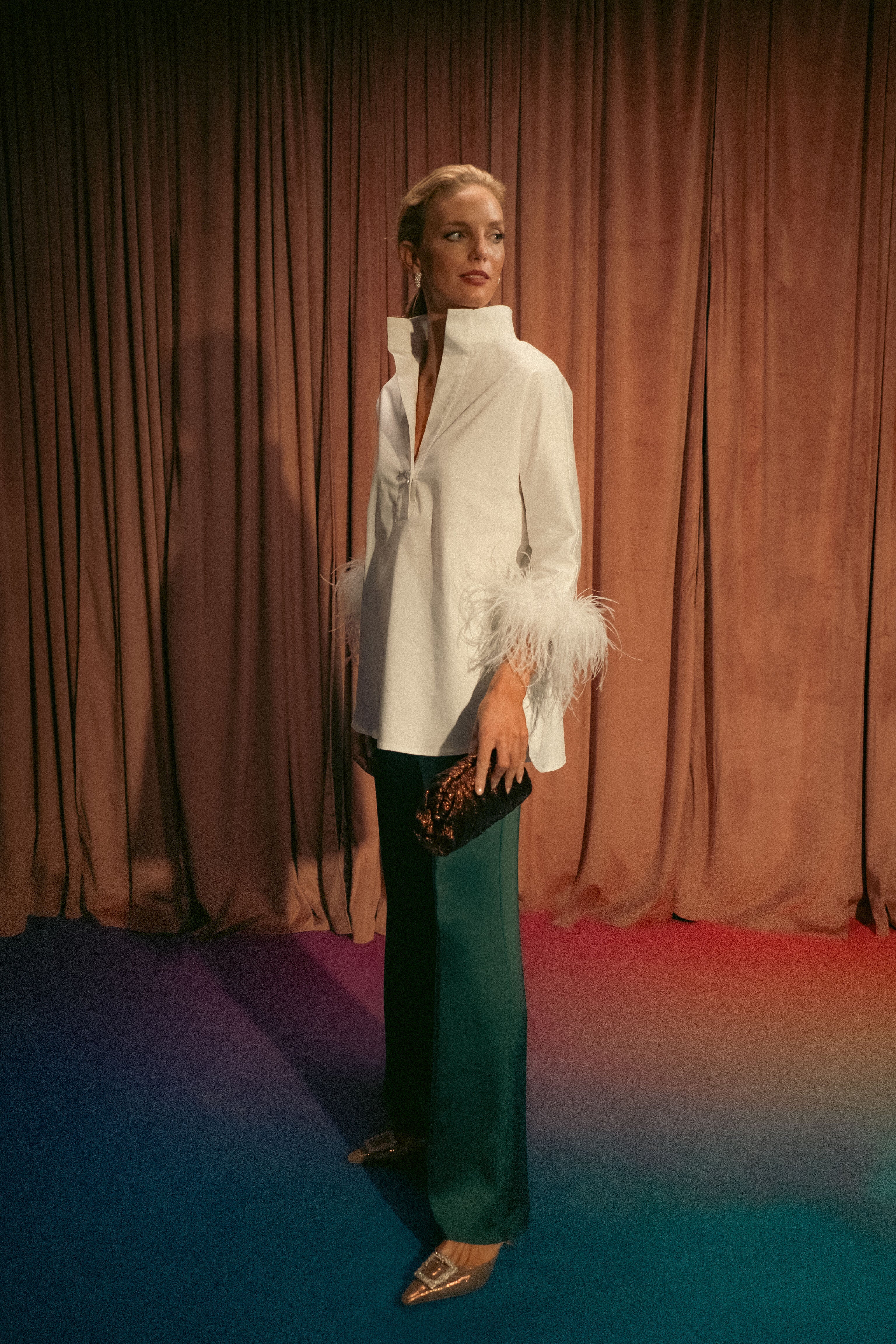 Rainforest Green Erin Pants-Beilave