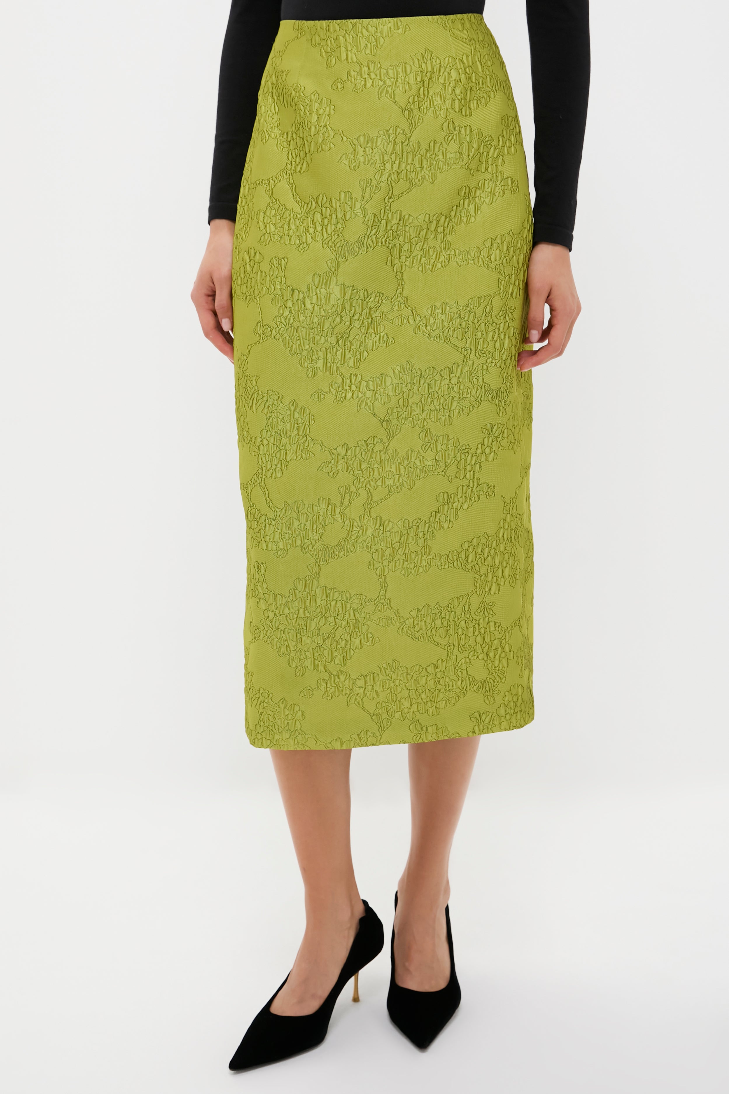 Brocade Metallic Ellington Skirt-Beilave