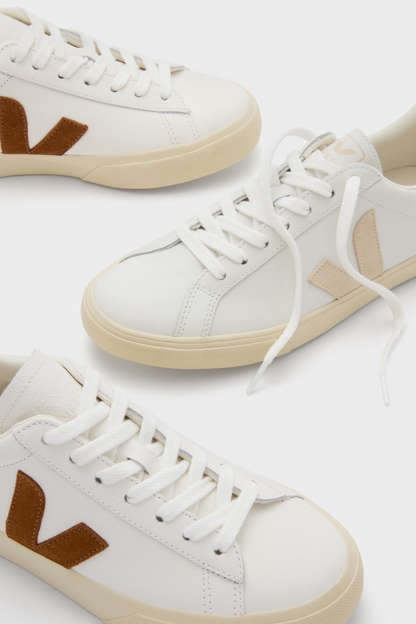 White Cognac Campo Sneakers-Beilave