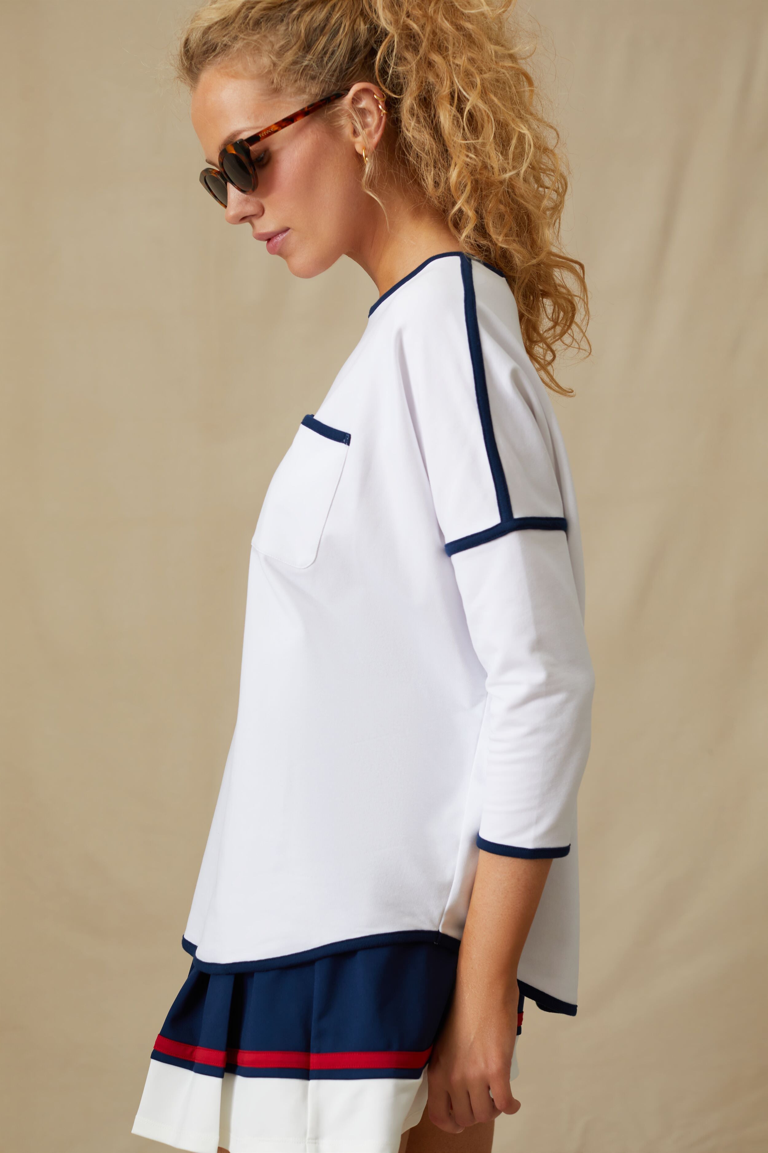 White Farah Pullover-Beilave