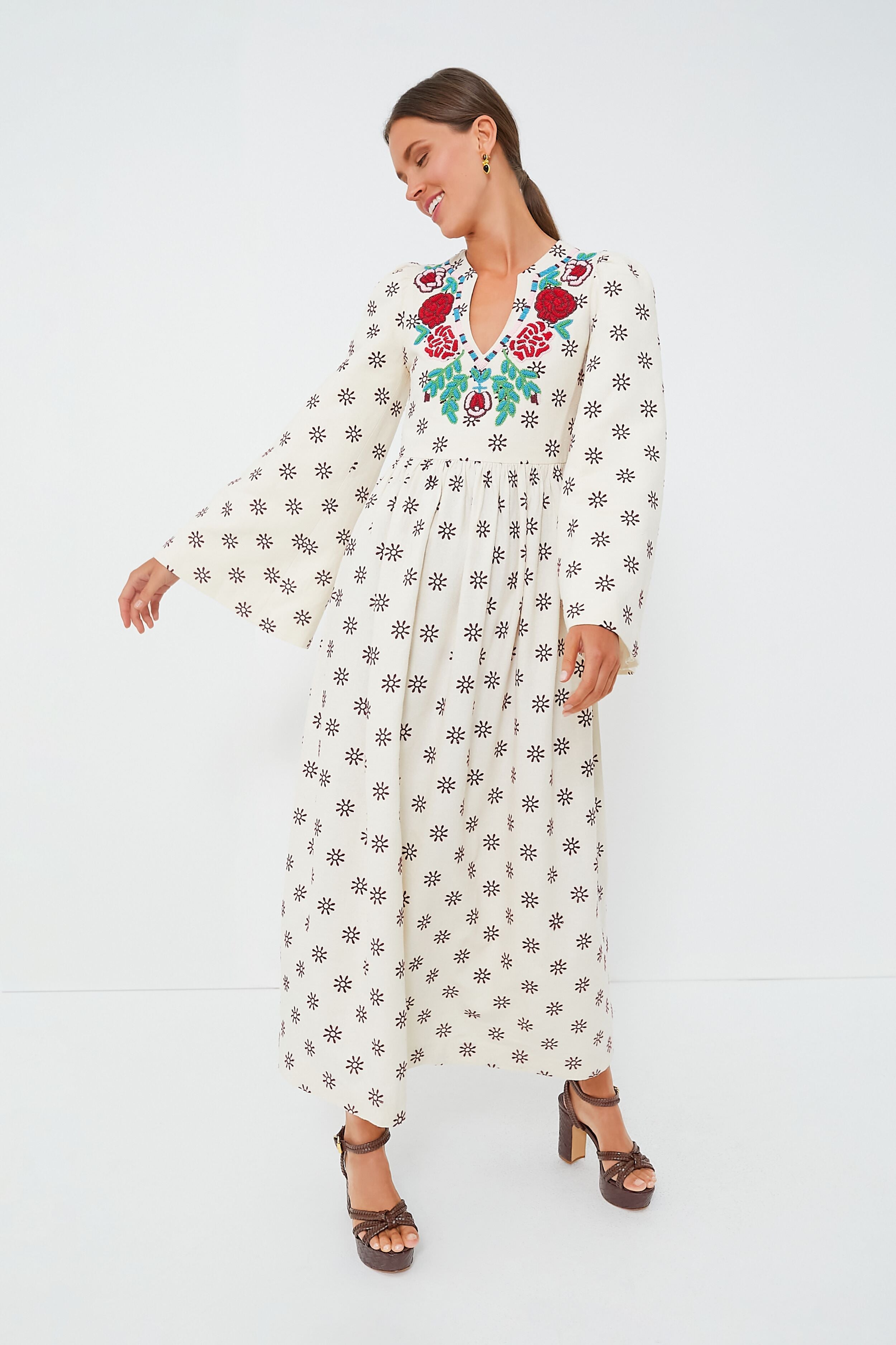 Gold Rosario Earrings-Beilave