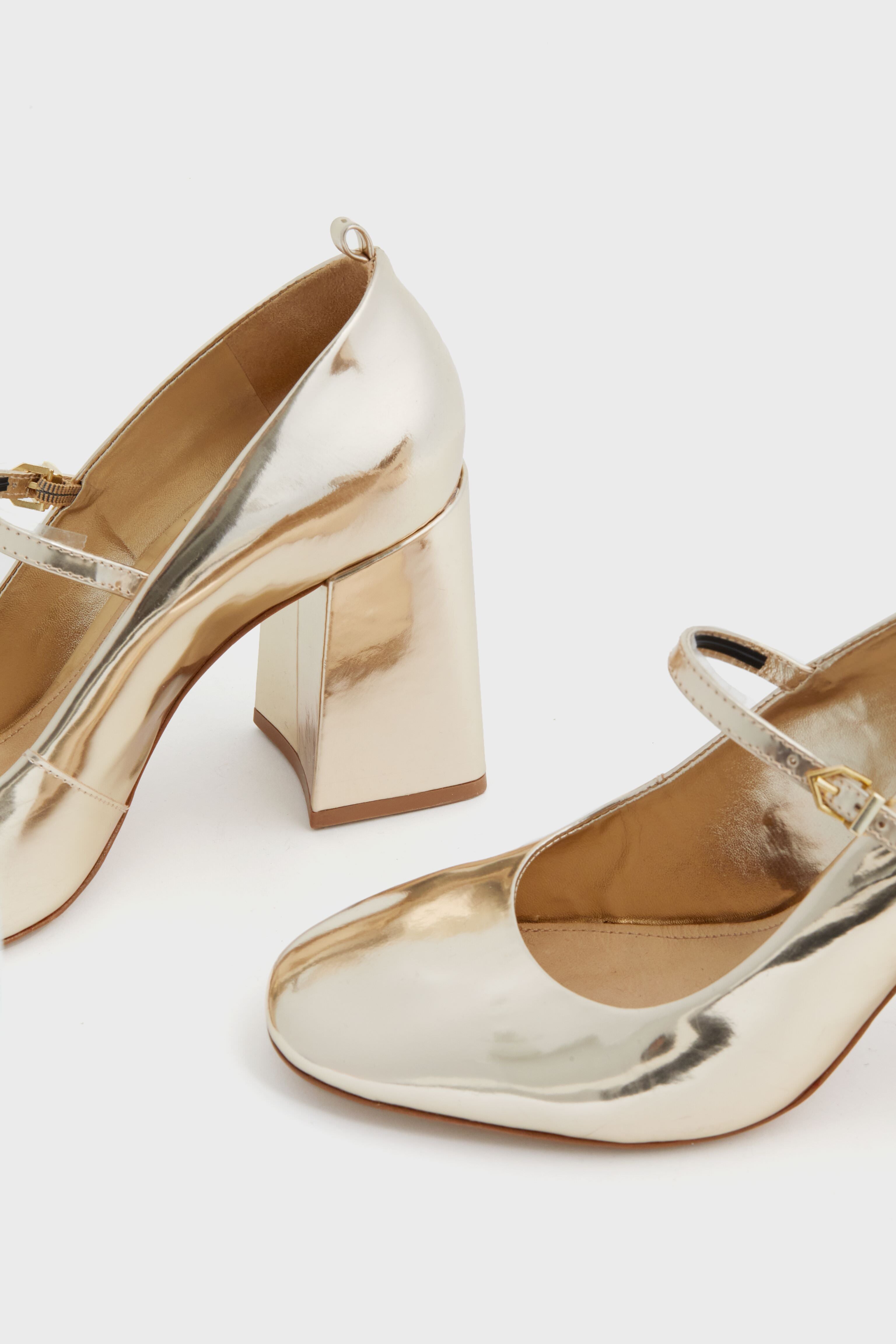 Gold Dorothy High Heels-Beilave