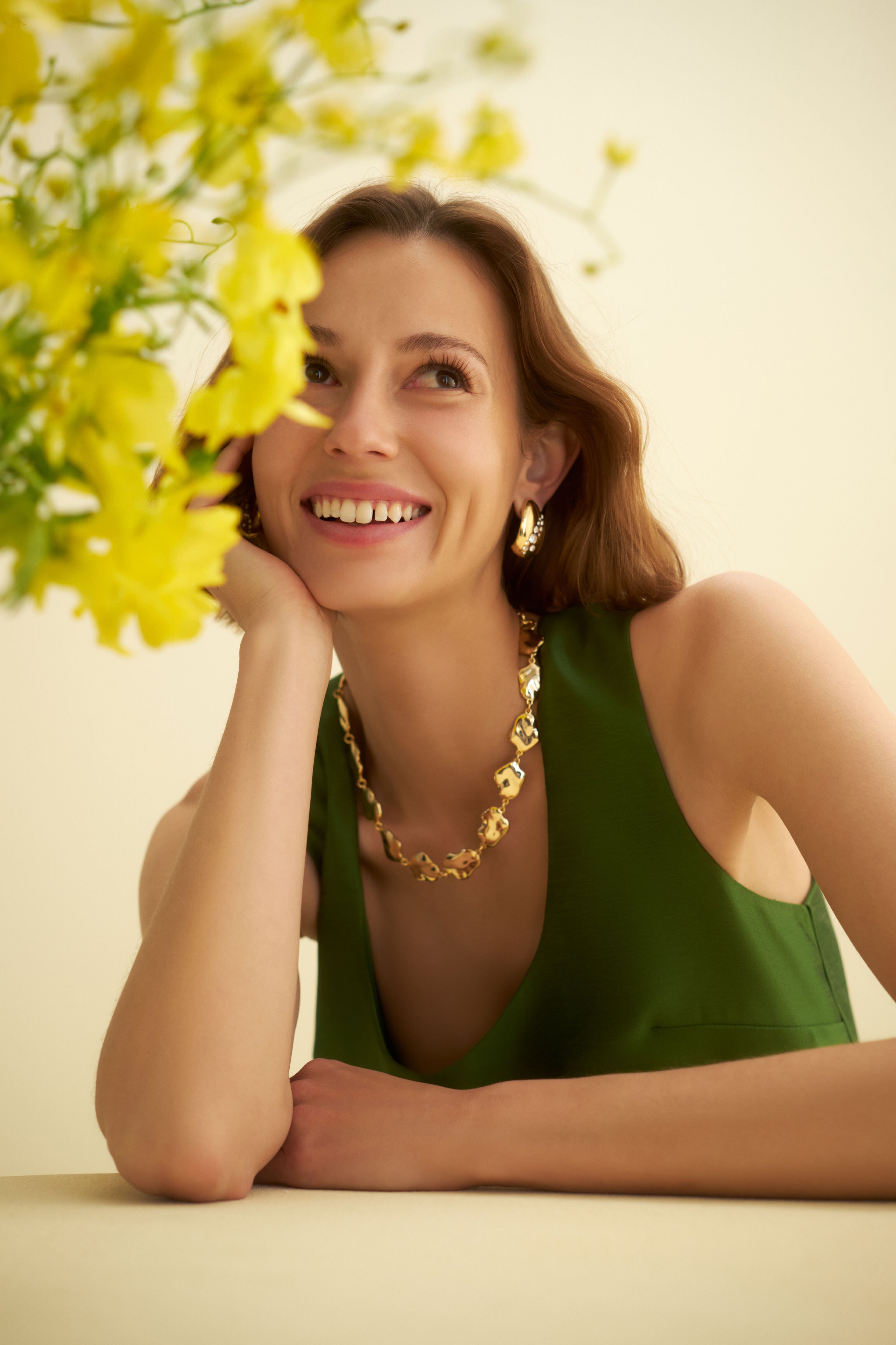 Gold Ria Necklace-Beilave