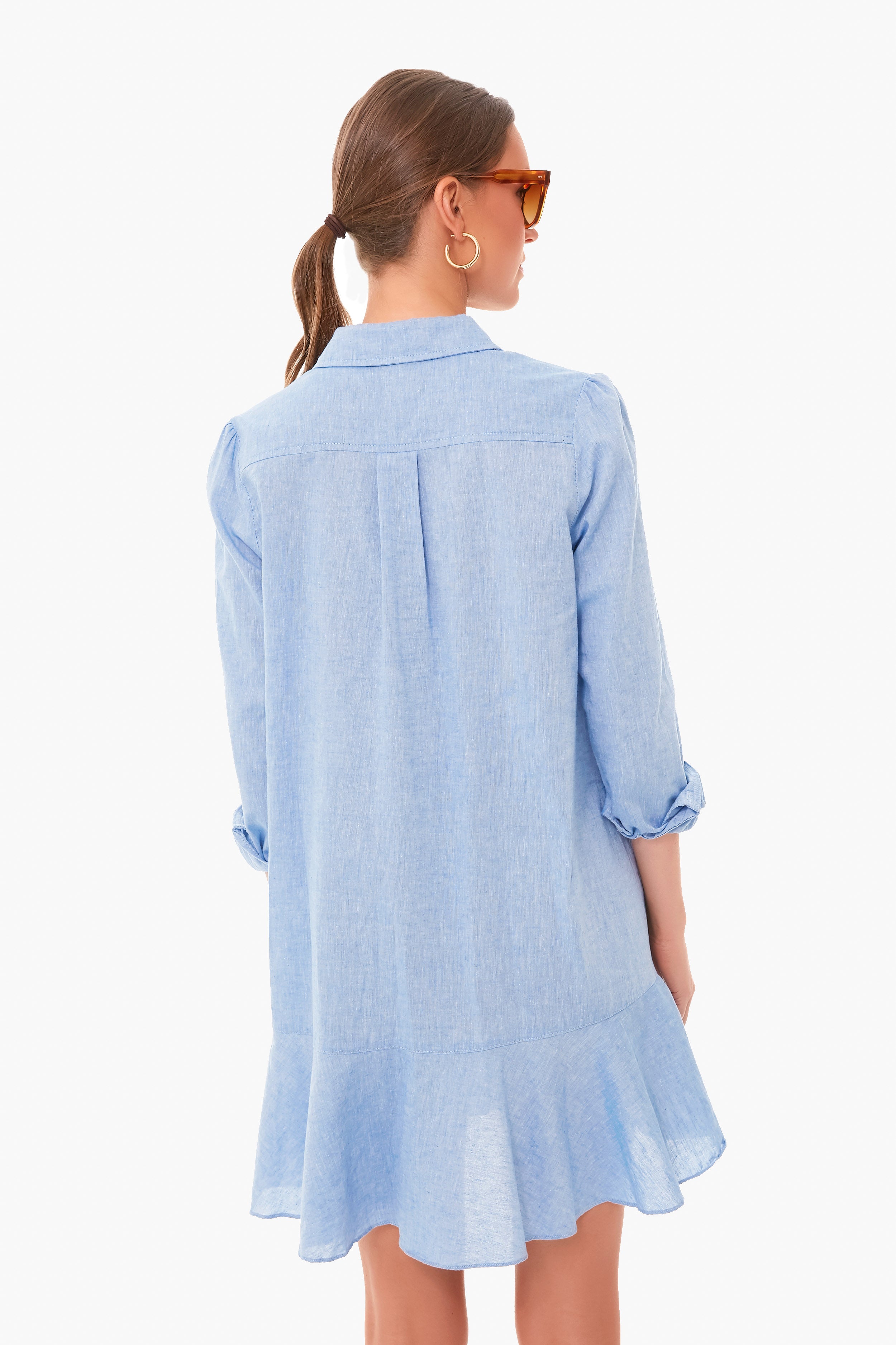 Chambray Callahan Shirt Dress-Beilave