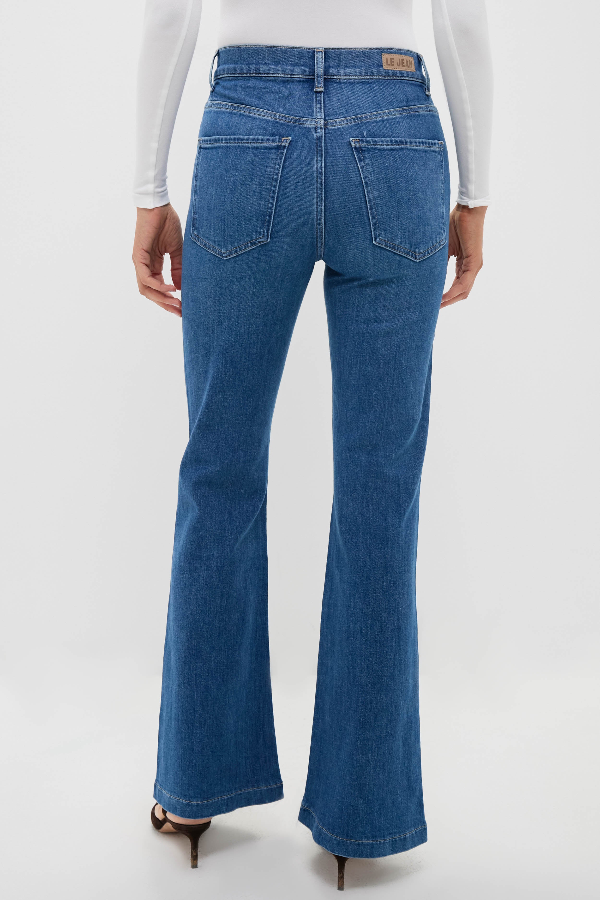 Bohemian Blue High Rise Farrah Flare-Beilave