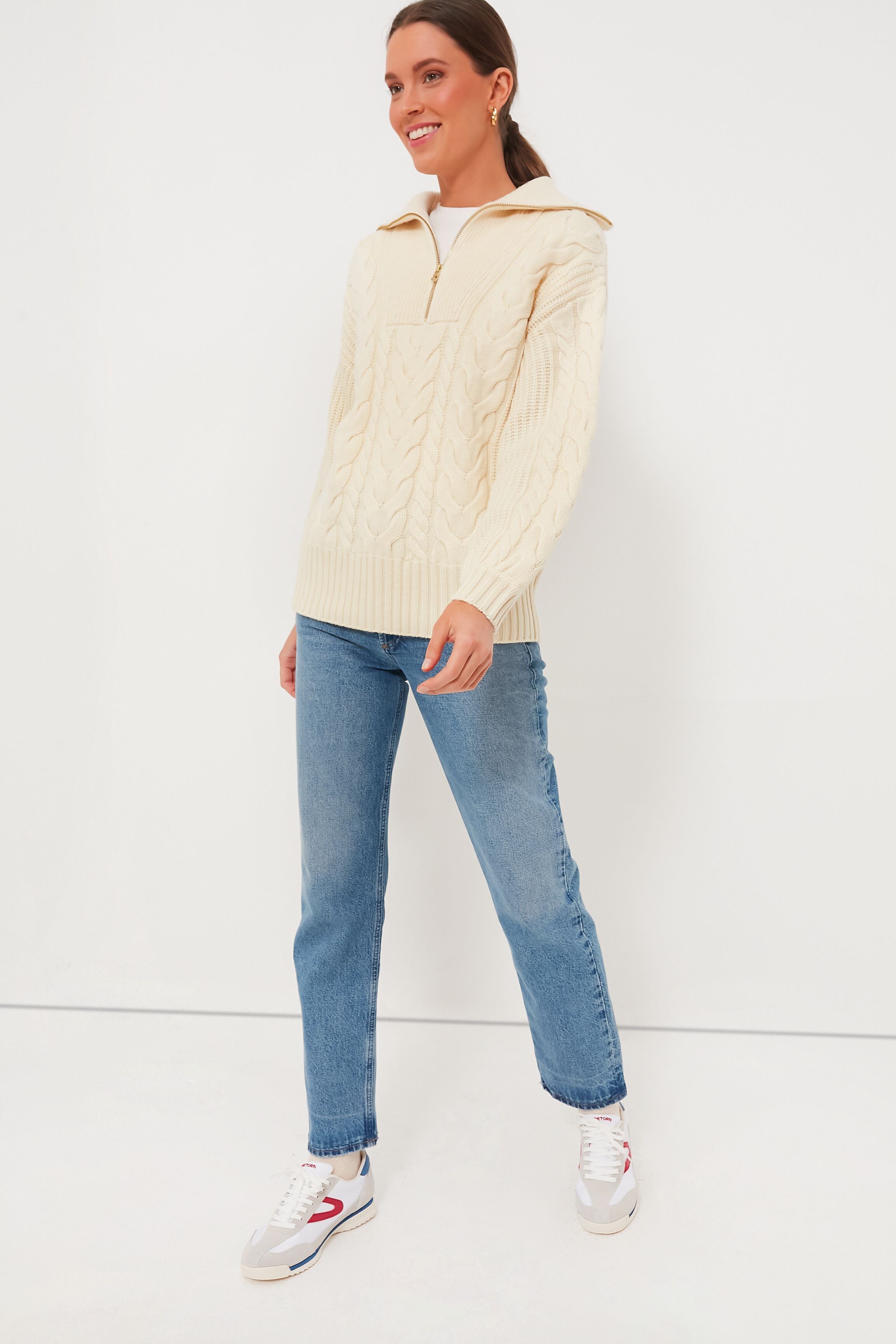 Women's Red and Navy Rawlins Sneakers-Beilave