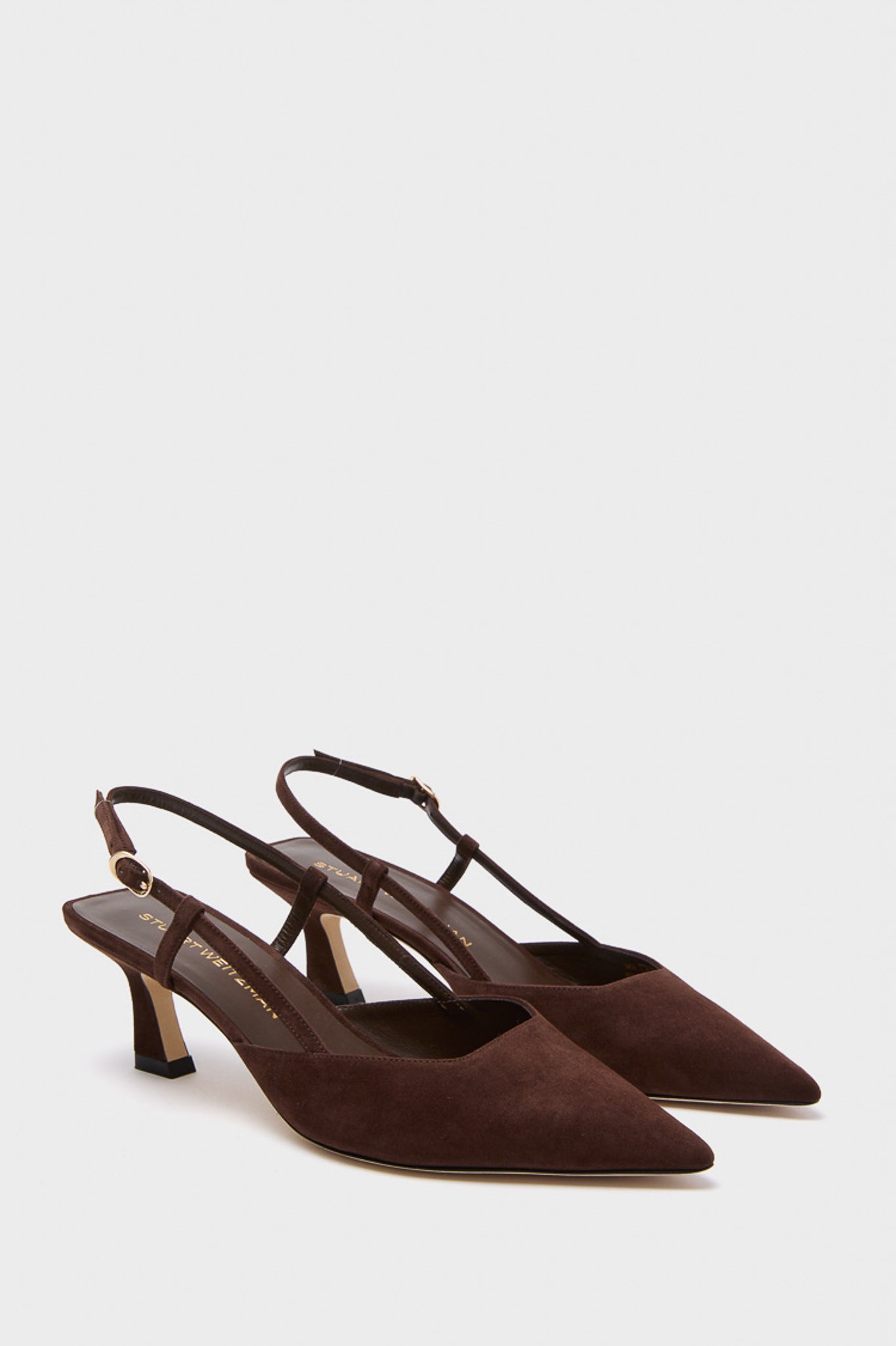 Walnut Patent 50 Vinnie Slingback Heels-Beilave