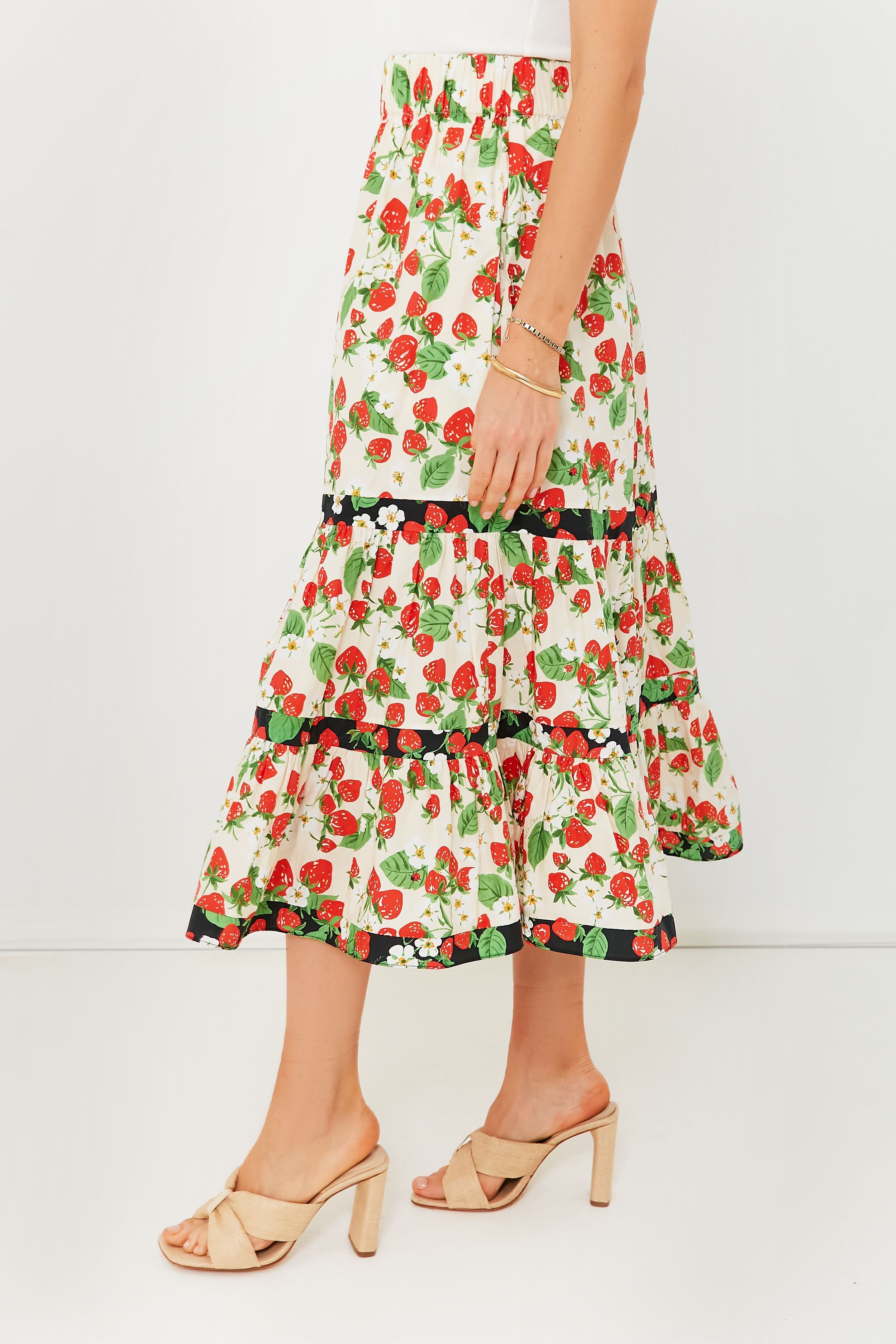 Wild Strawberry Combo Chase Skirt-Beilave