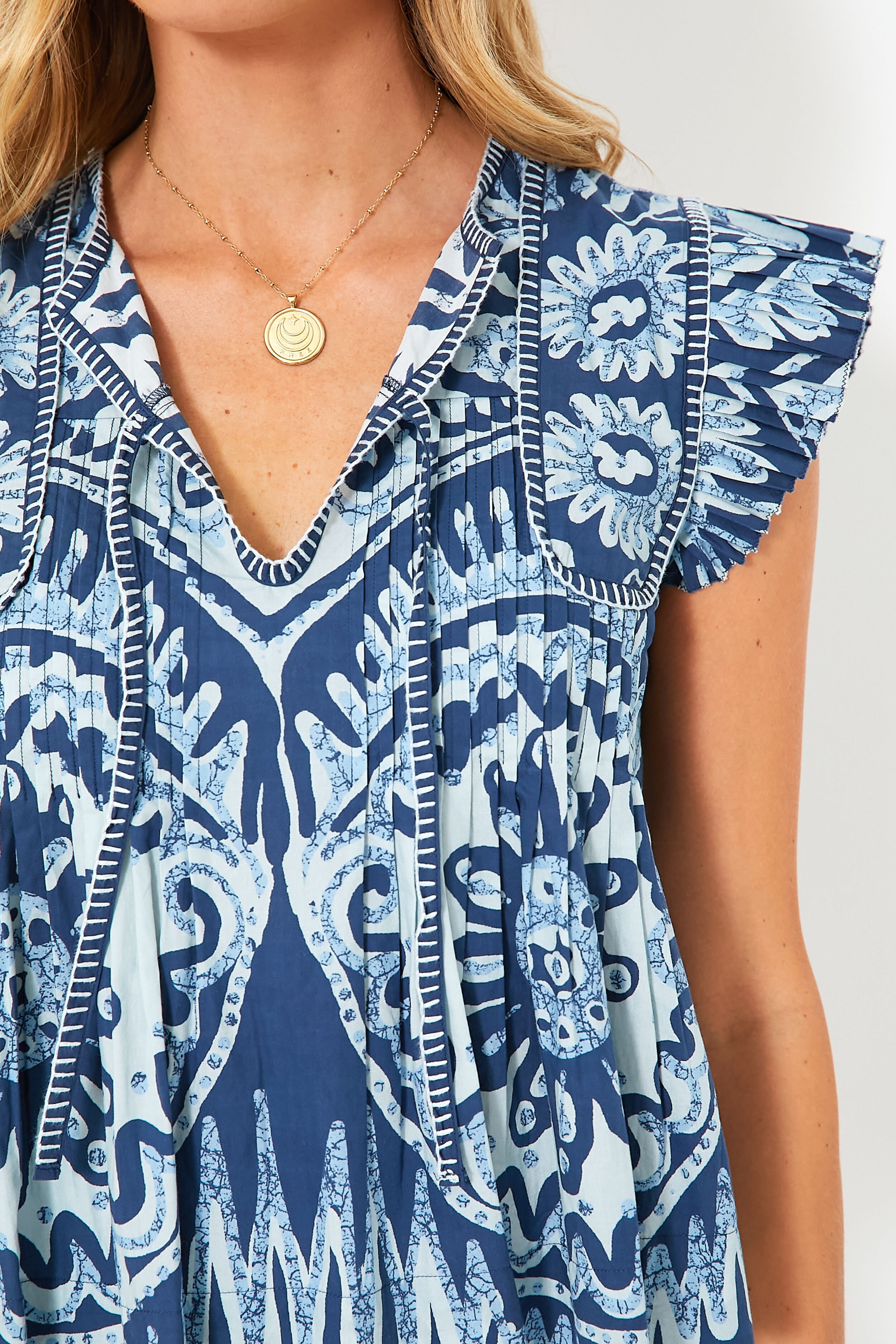 Exclusive Charlough Flutter Sleeve Tank-Beilave