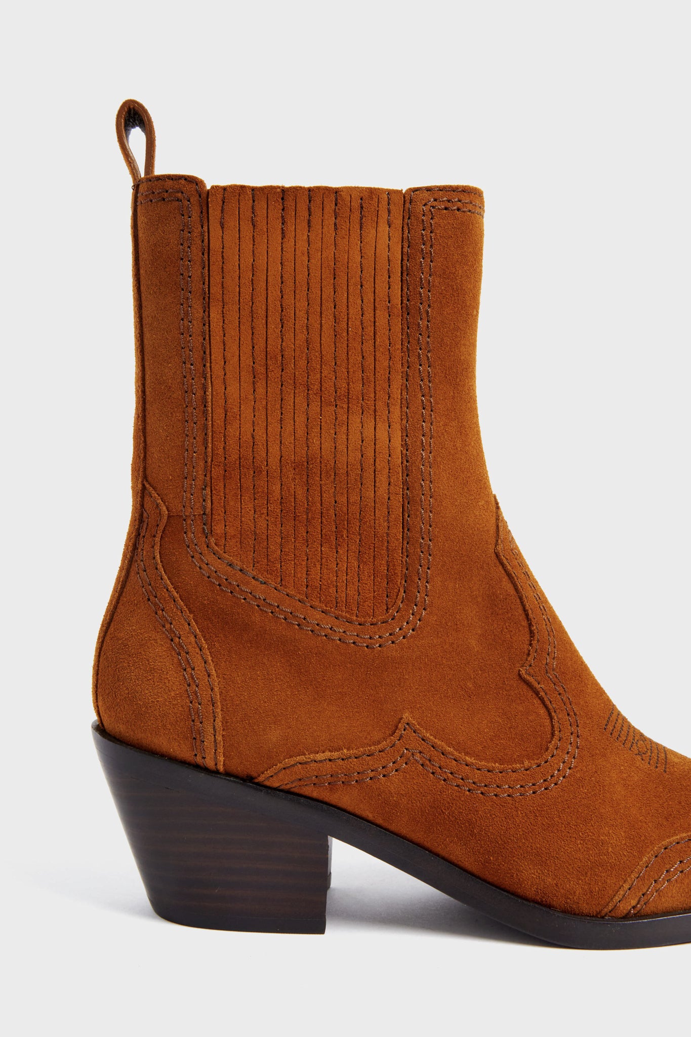 Cacao Split Suede Agnes Boots-Beilave