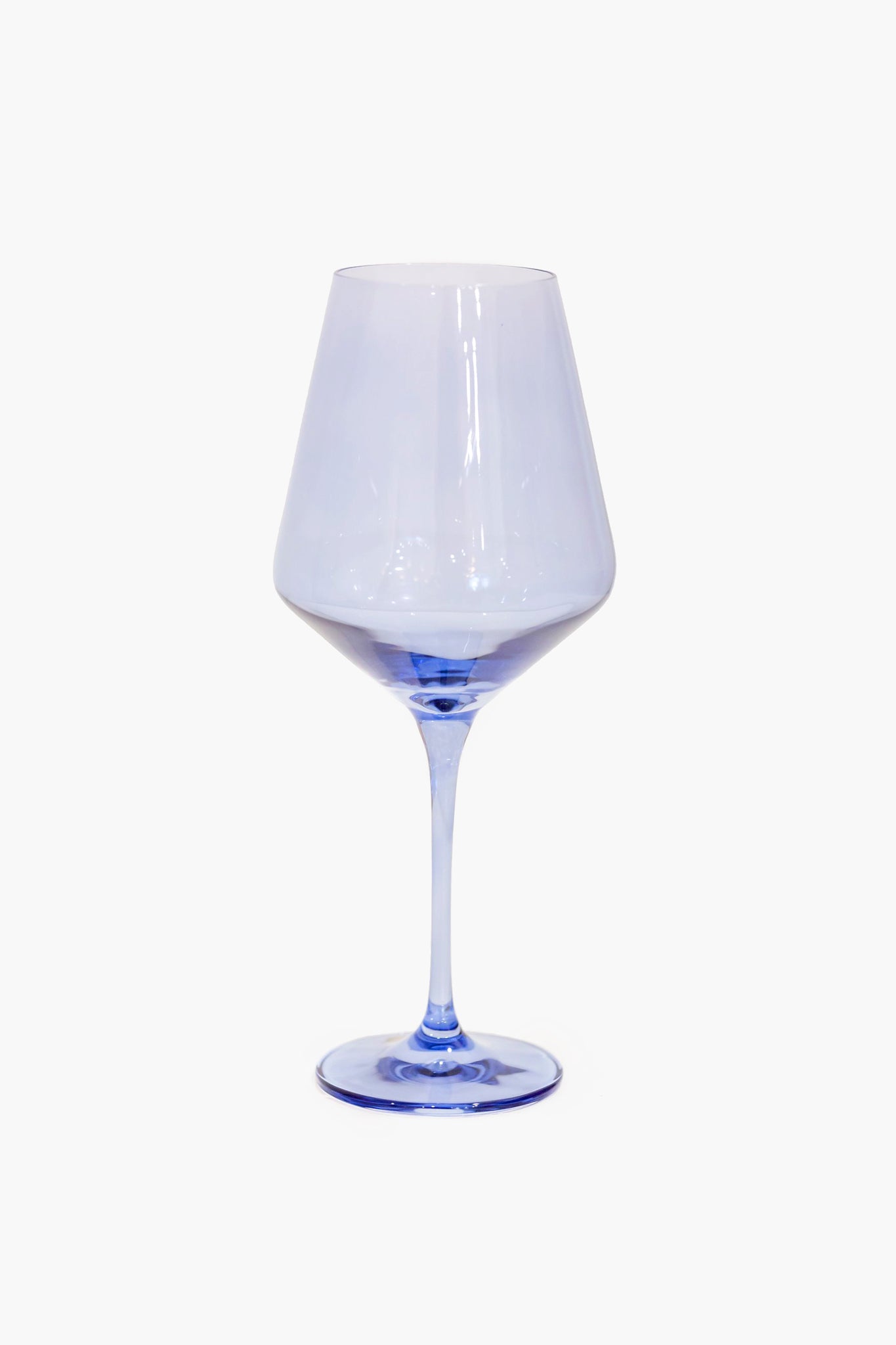 Cobalt Blue Stemmed Wine Glasses (Set of 6)-Beilave