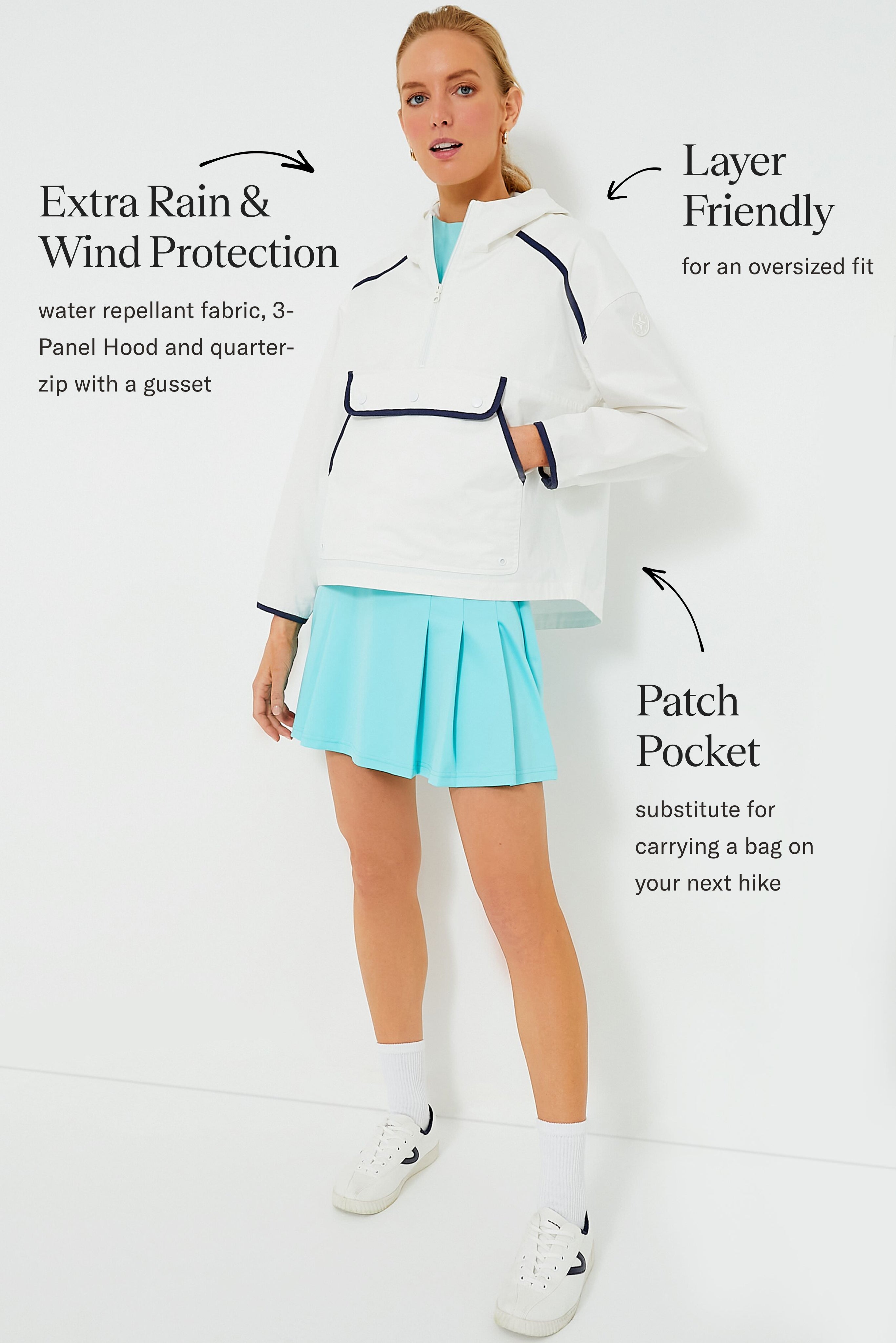 White Water Repellant Edwards Anorak-Beilave