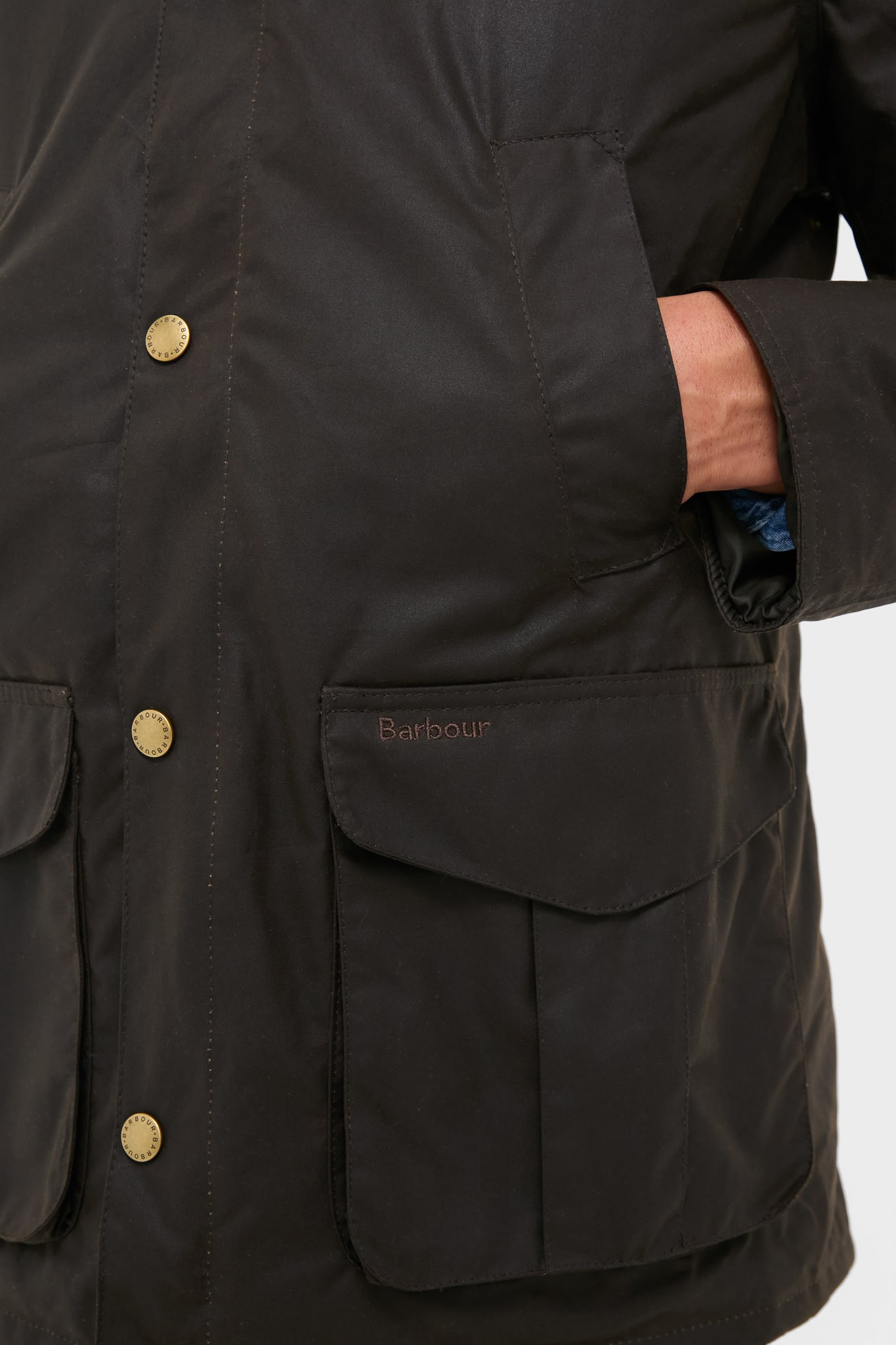 Olive Hereford Wax Jacket-Beilave