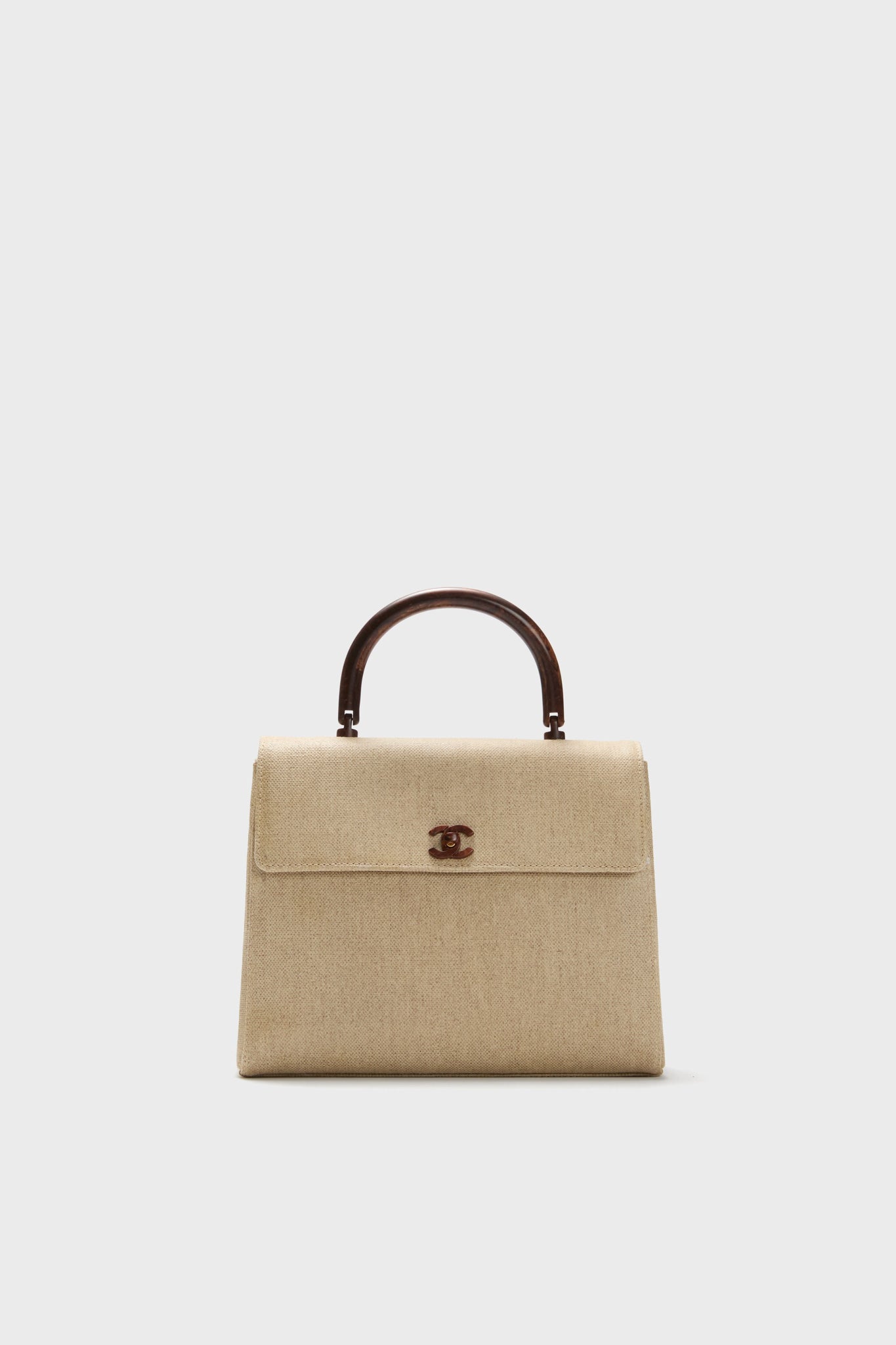 CHANEL Canvas Top Handle Bag-Beilave