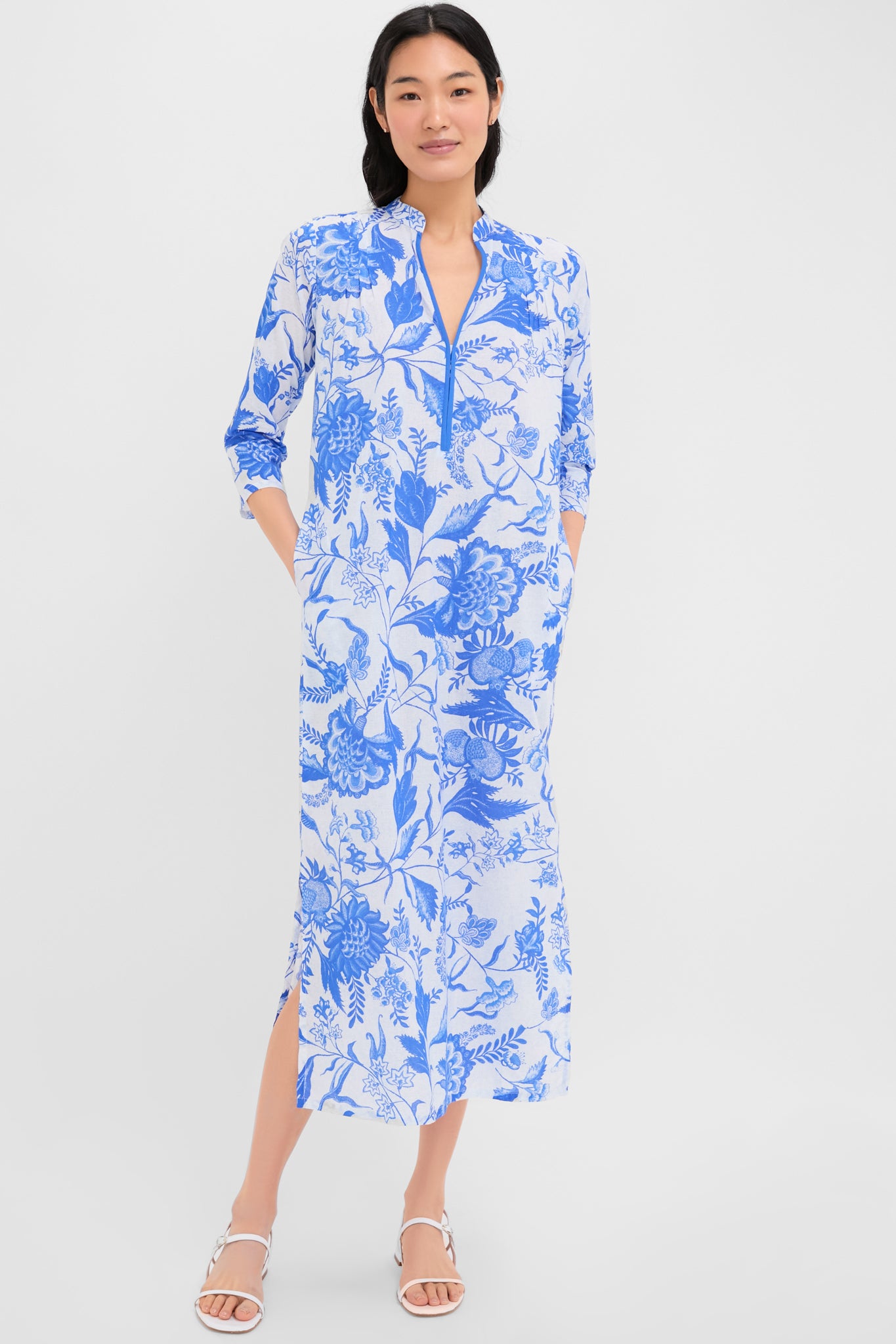 Blue Tiffany Asha Long Kurta-Beilave