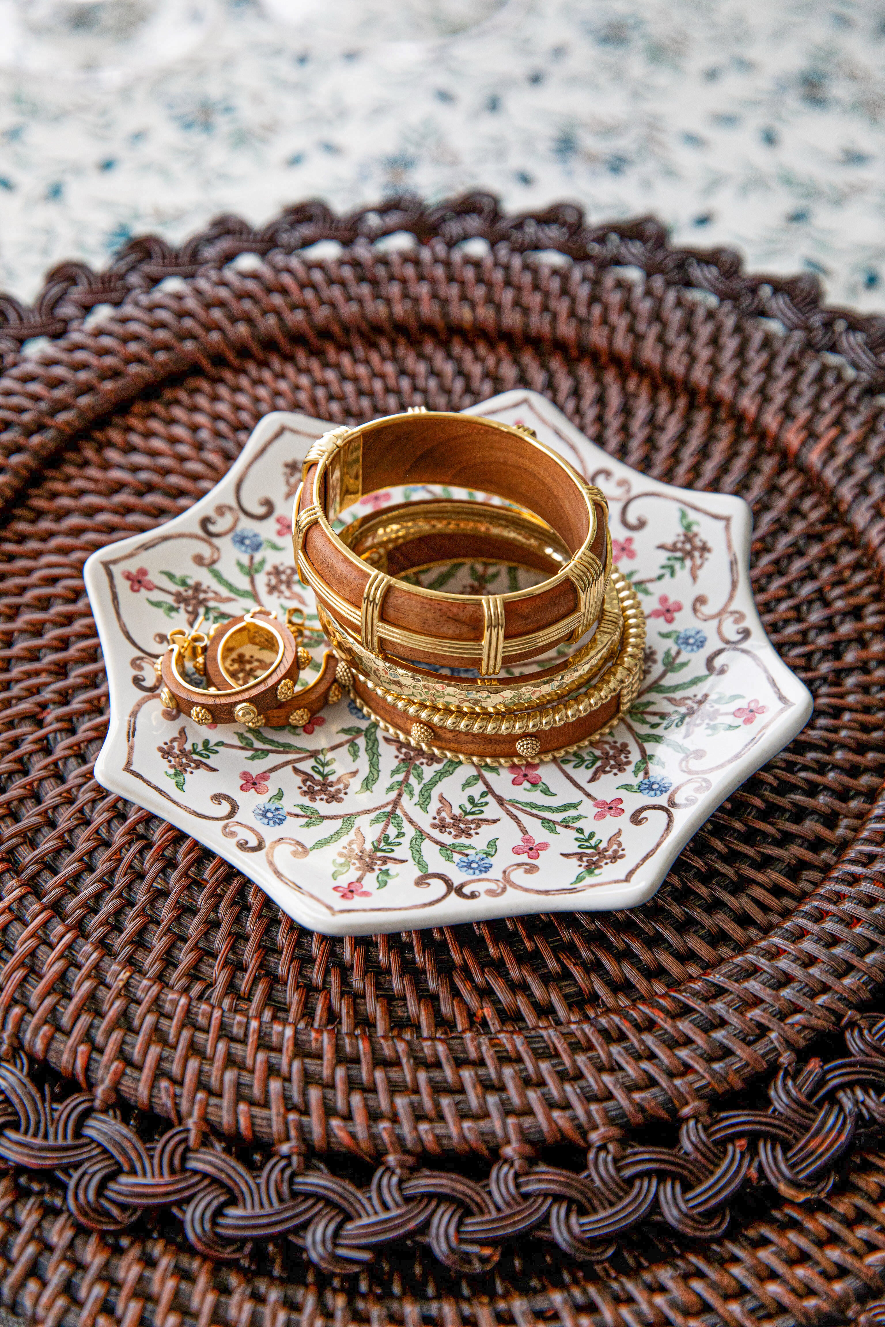 Teak Small Hinged Cuff-Beilave