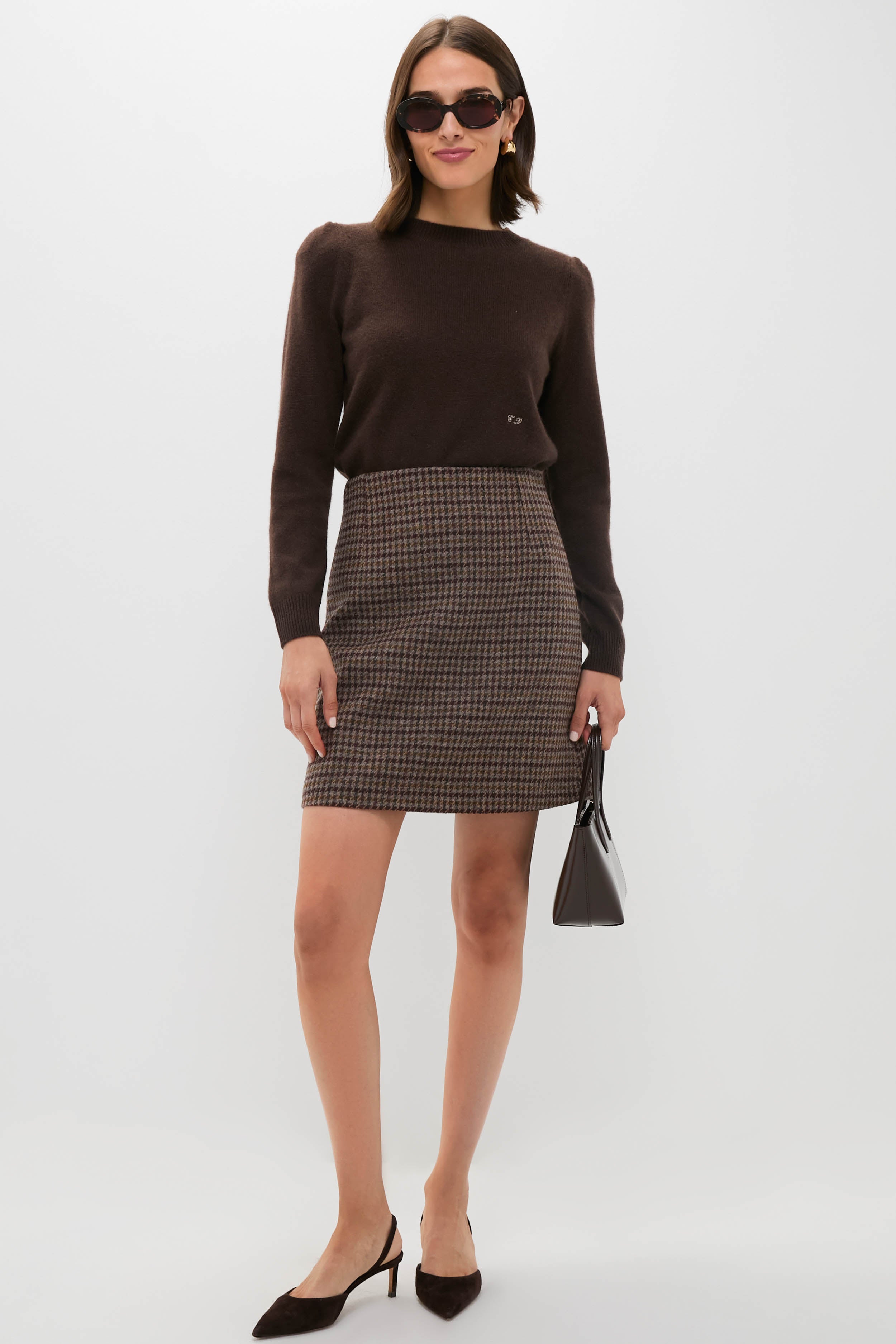 Wine-Coloured Vata Skirt-Beilave