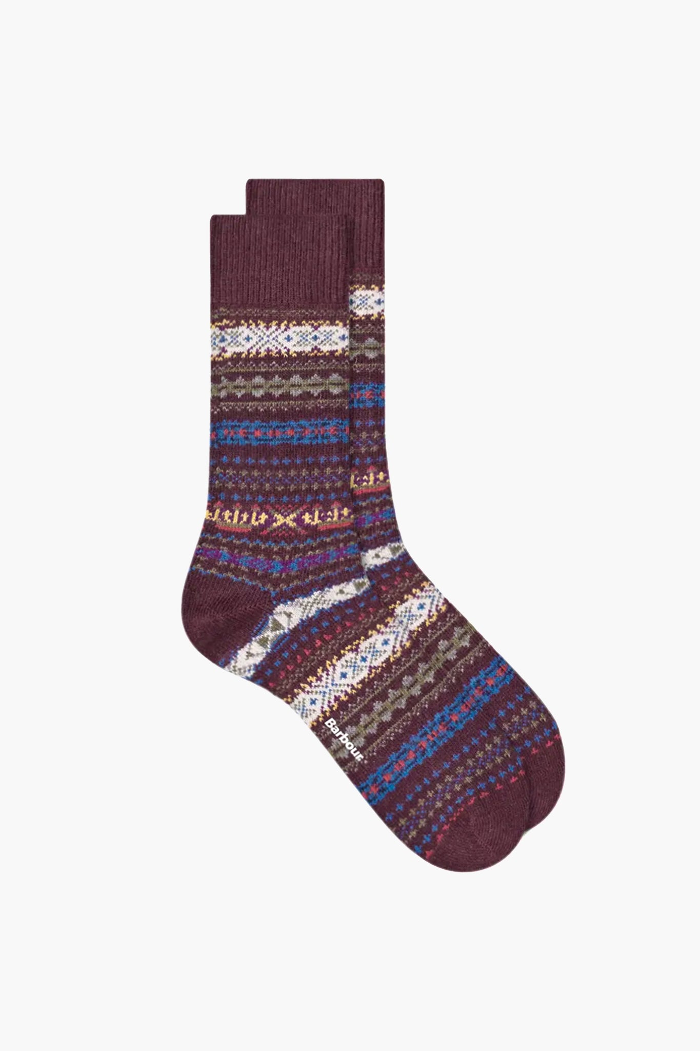 Burgundy Boyd Socks-Beilave