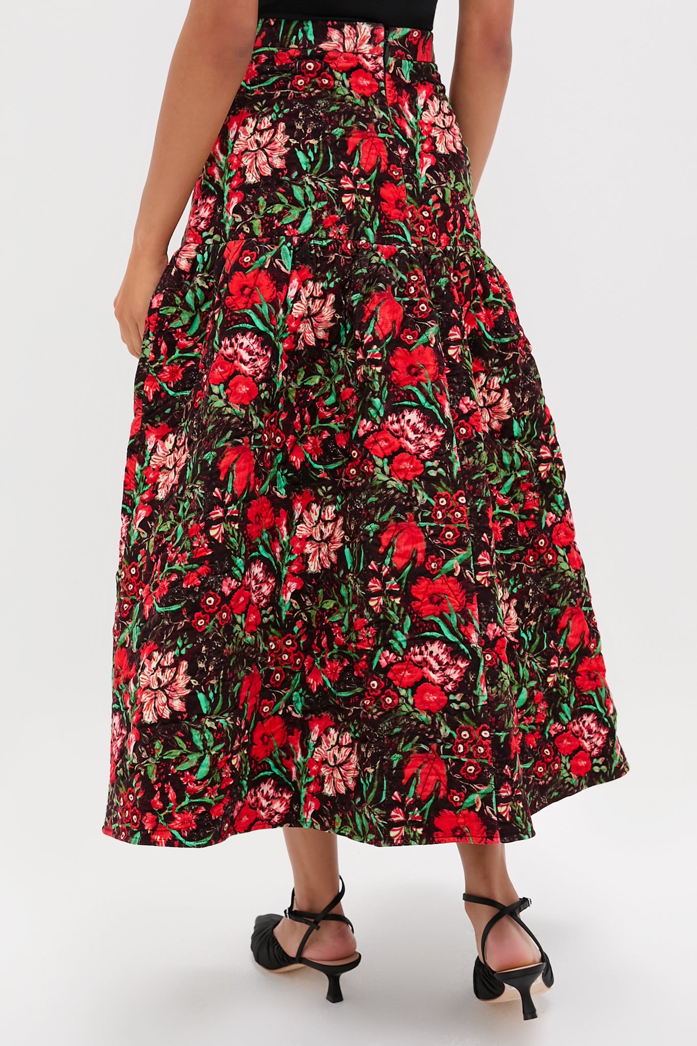Holiday Floral Remy Skirt-Beilave