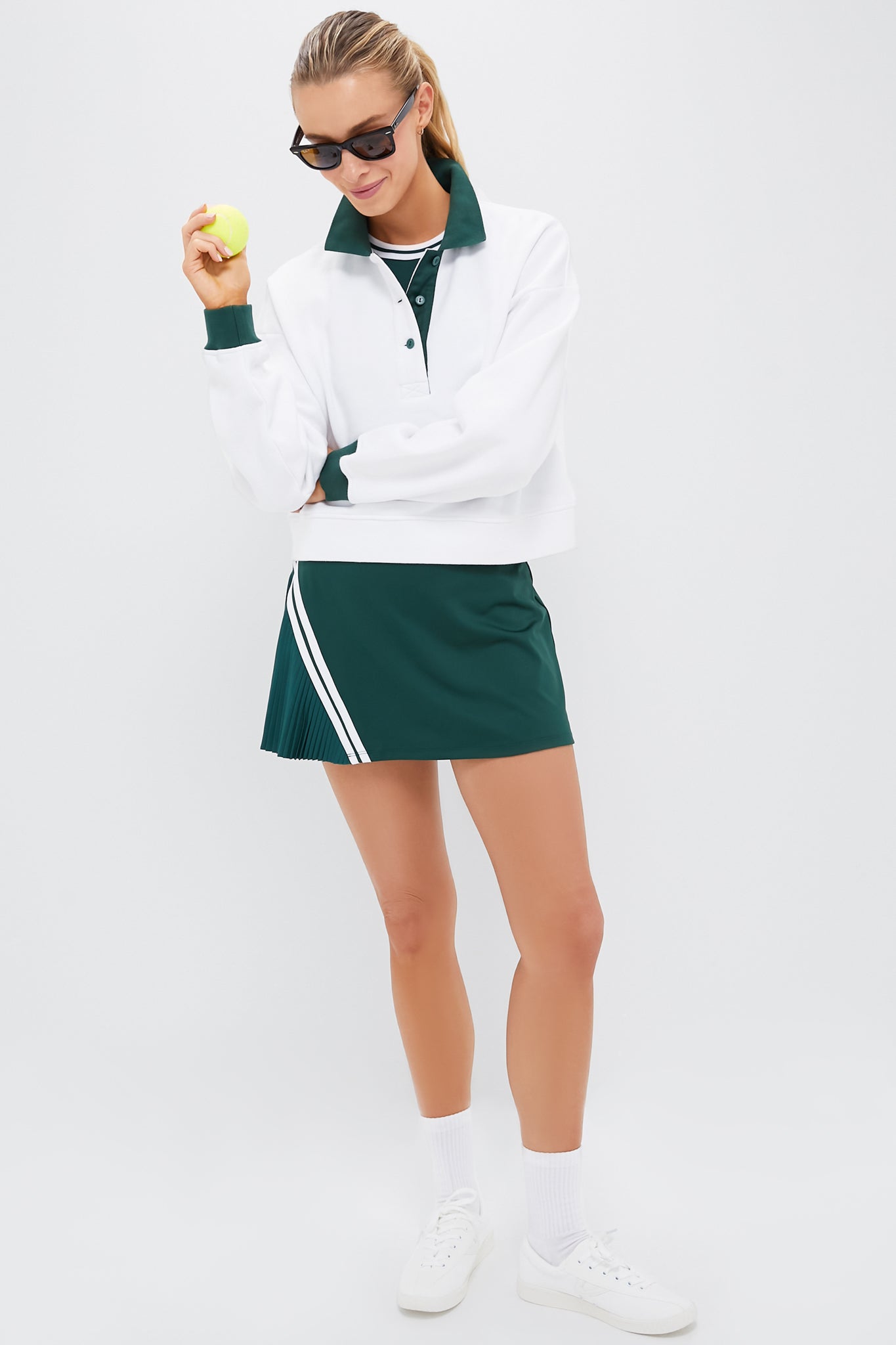 White Miles Collared Pullover-Beilave