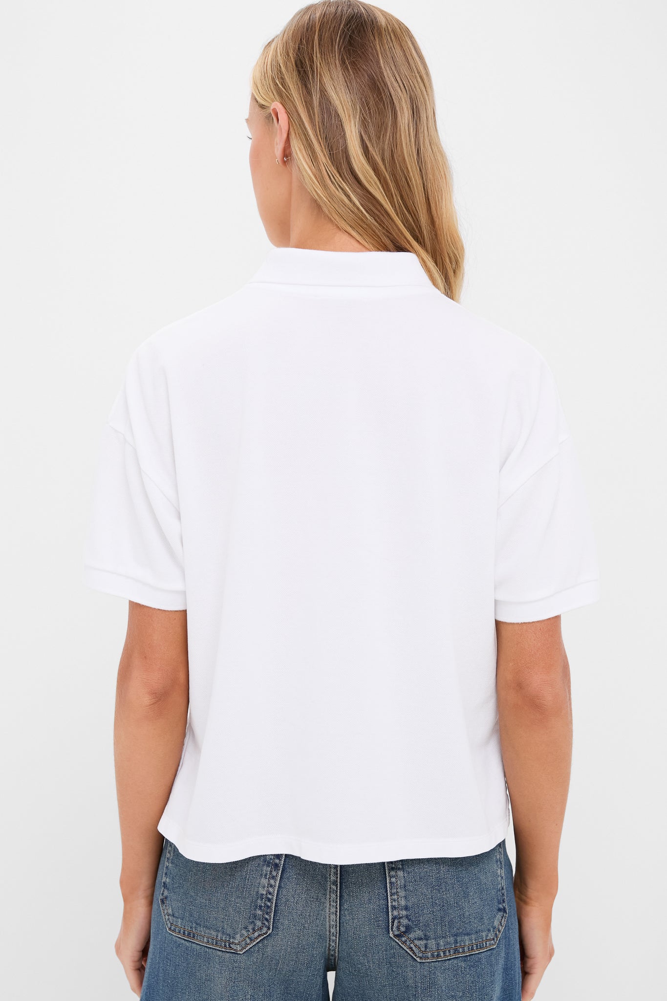 White Pique Holmes Boyfriend Polo-Beilave