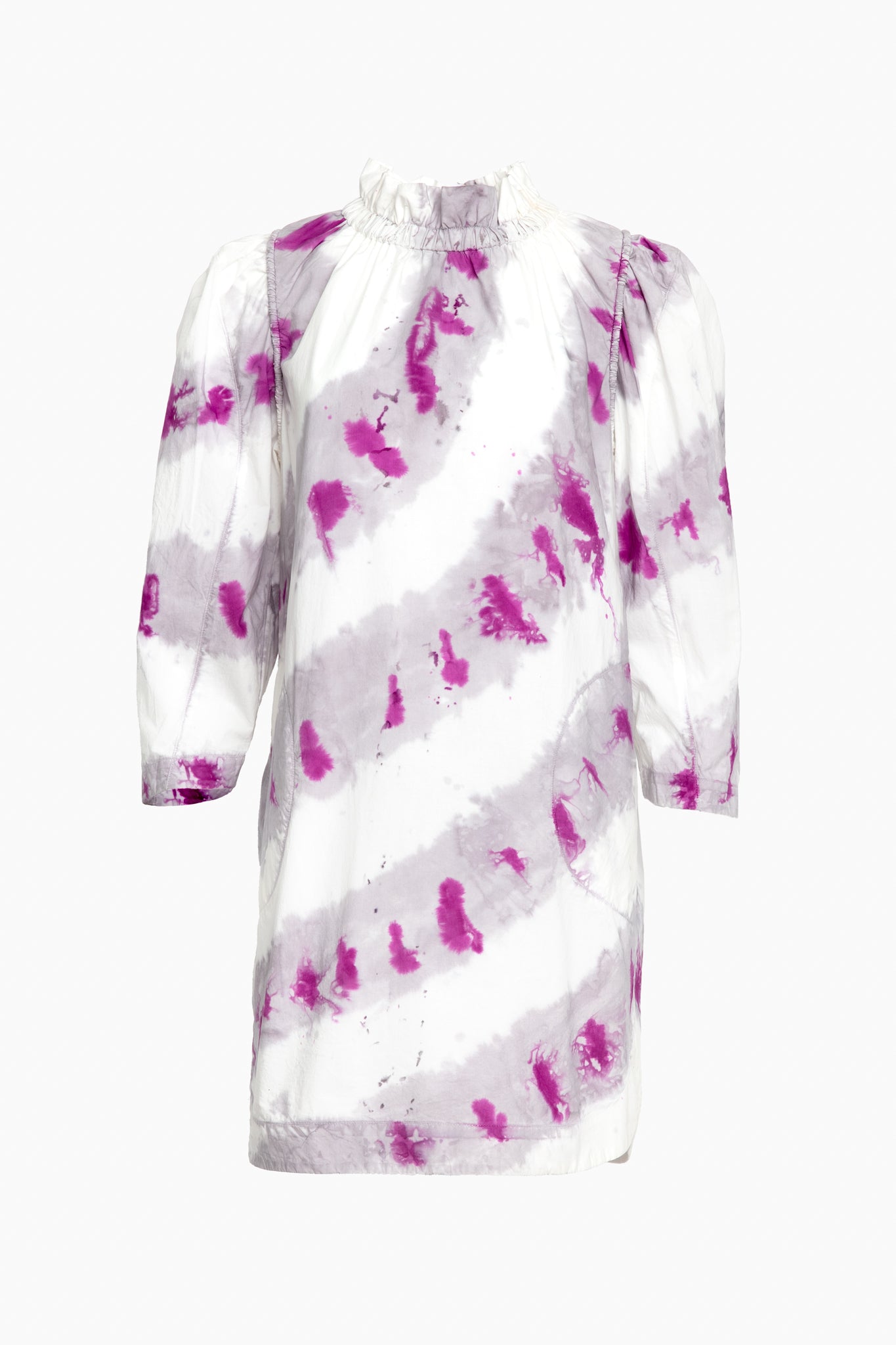 Fuchsia Tie Dye Tamara Tunic Dress-Beilave