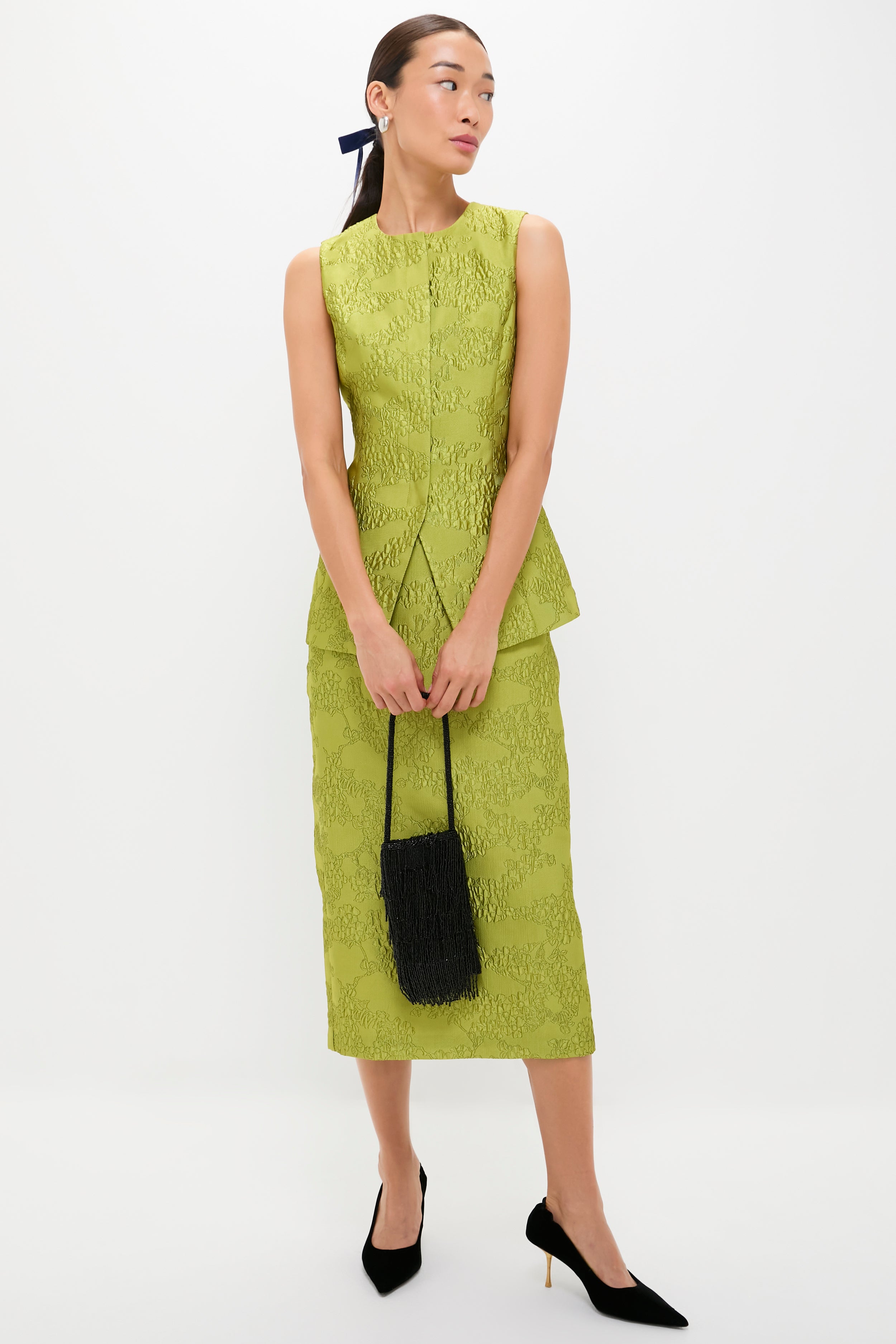 Brocade Metallic Duke Top-Beilave