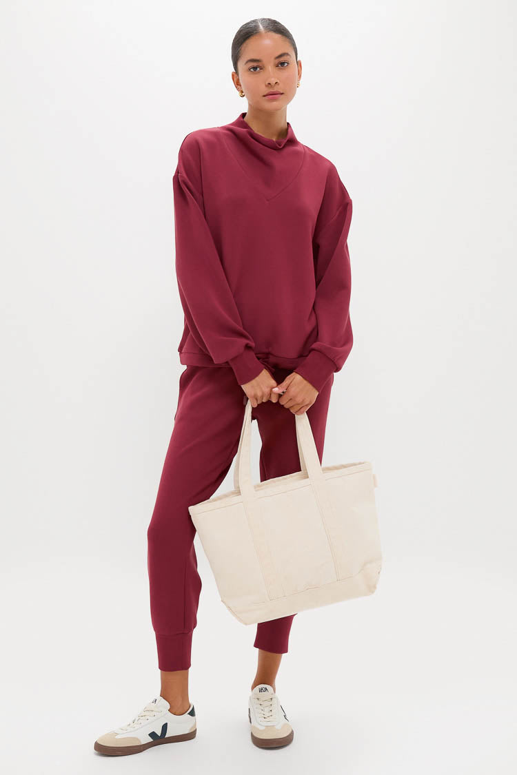 New Maroon The Slim Cuff Pant 25-Beilave