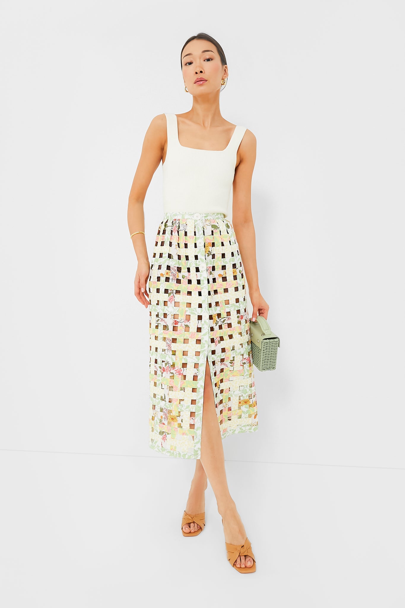 Warm Multi Basket Skirt-Beilave