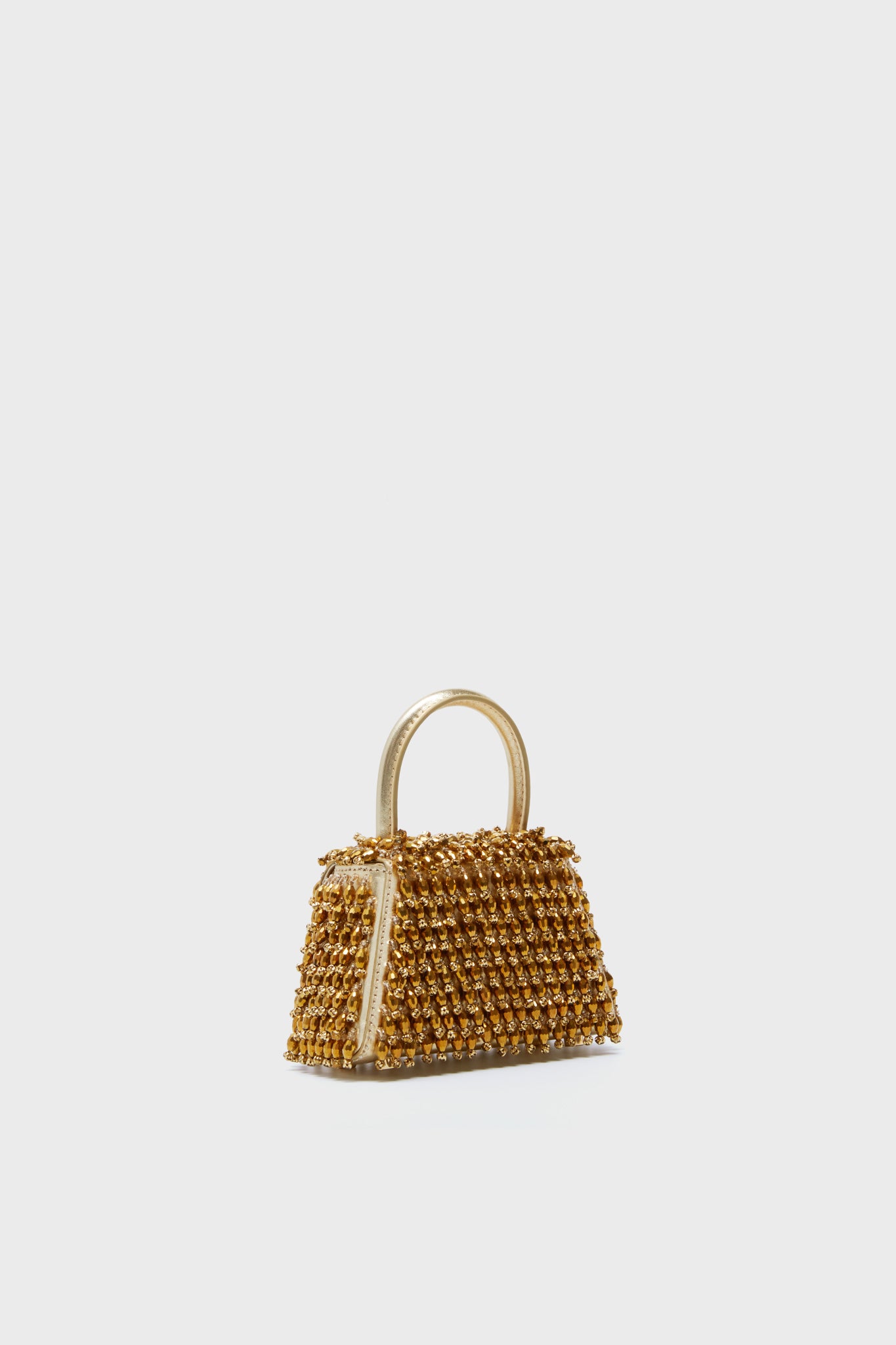 Gold Crystal Embroidery Micro Bag-Beilave