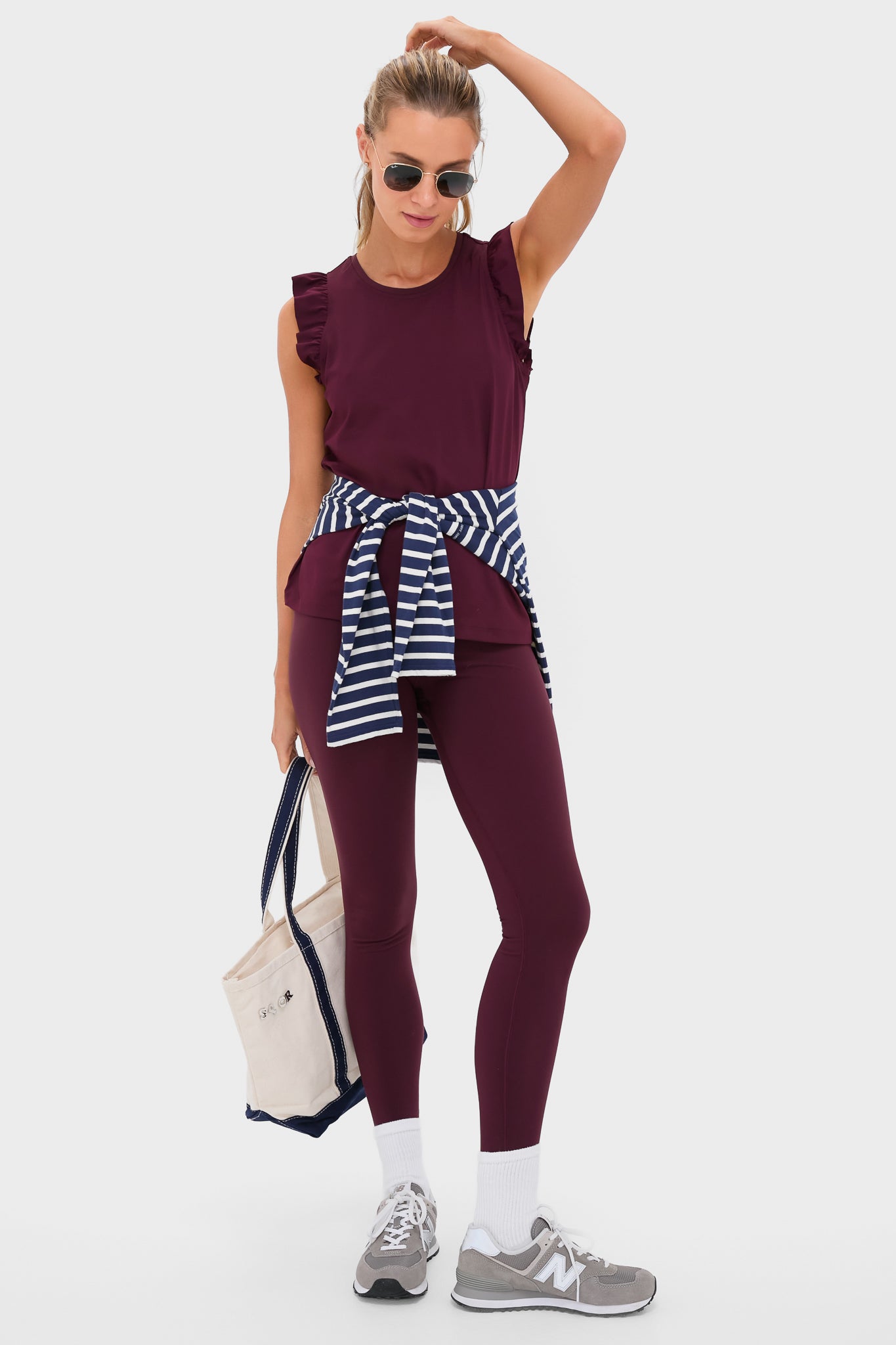 Winetasting High Rise Long Compression Spandex MacKenzie Legging-Beilave