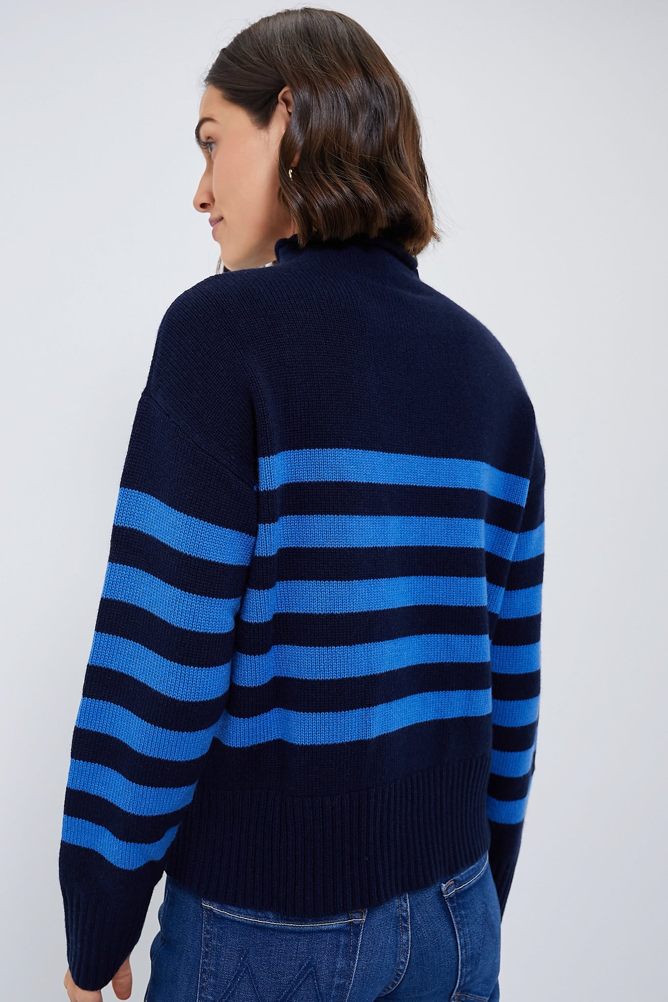 The Navy and Royal Blue Lucca Sweater-Beilave